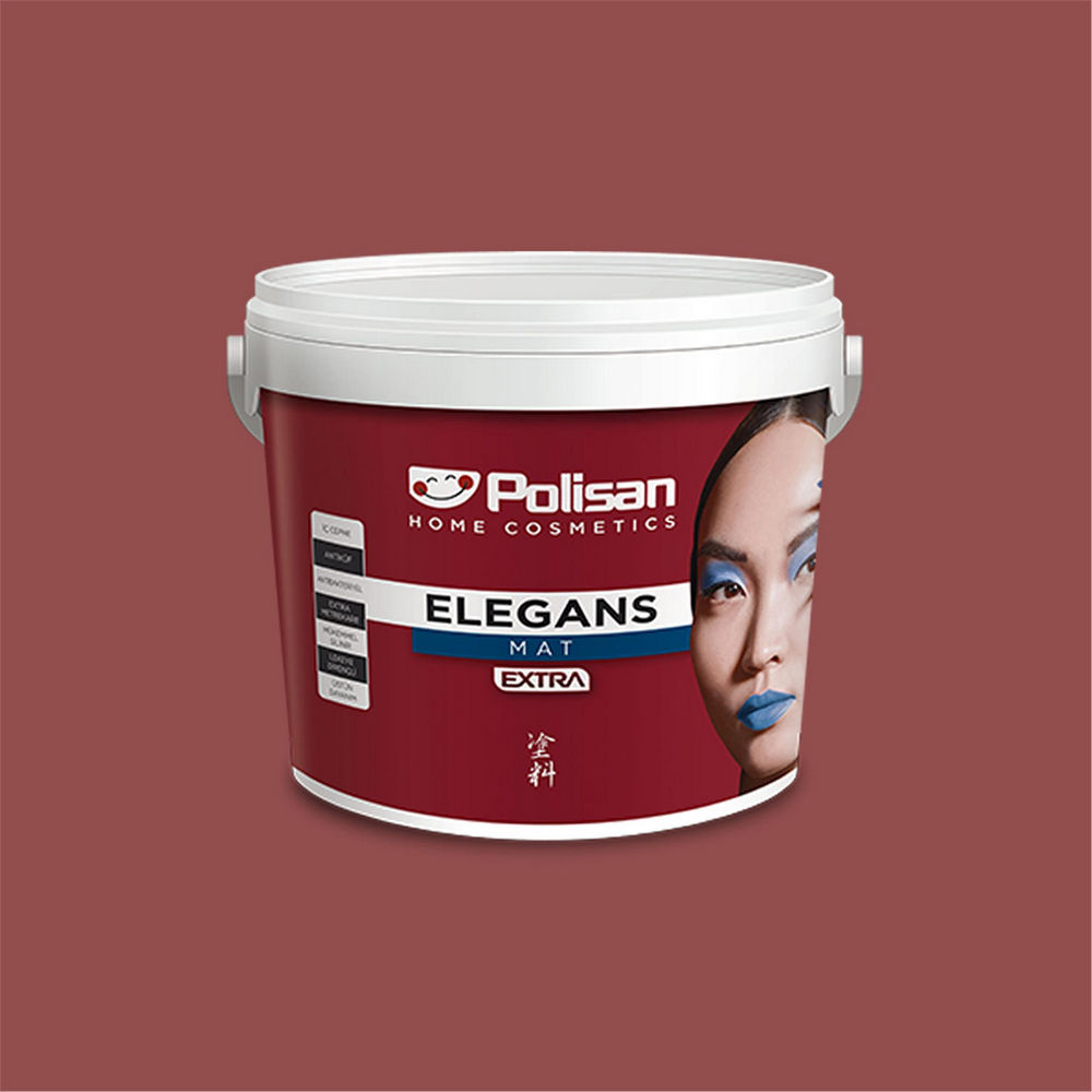 Polisan 790 - Osmanlı Kırmızısı - Cİ-7115 2,5 Litre Elegans Extra Mat İç Cephe Boyası (25500051000)