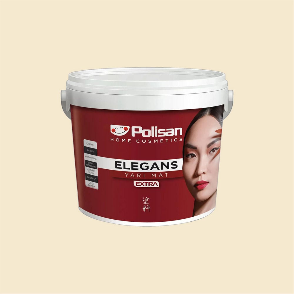 Polisan 4294 - Işık Sarısı - Cİ-7231 7,5 Litre Elegans Extra Yarı Mat İç Cephe Boyası (25600061600)