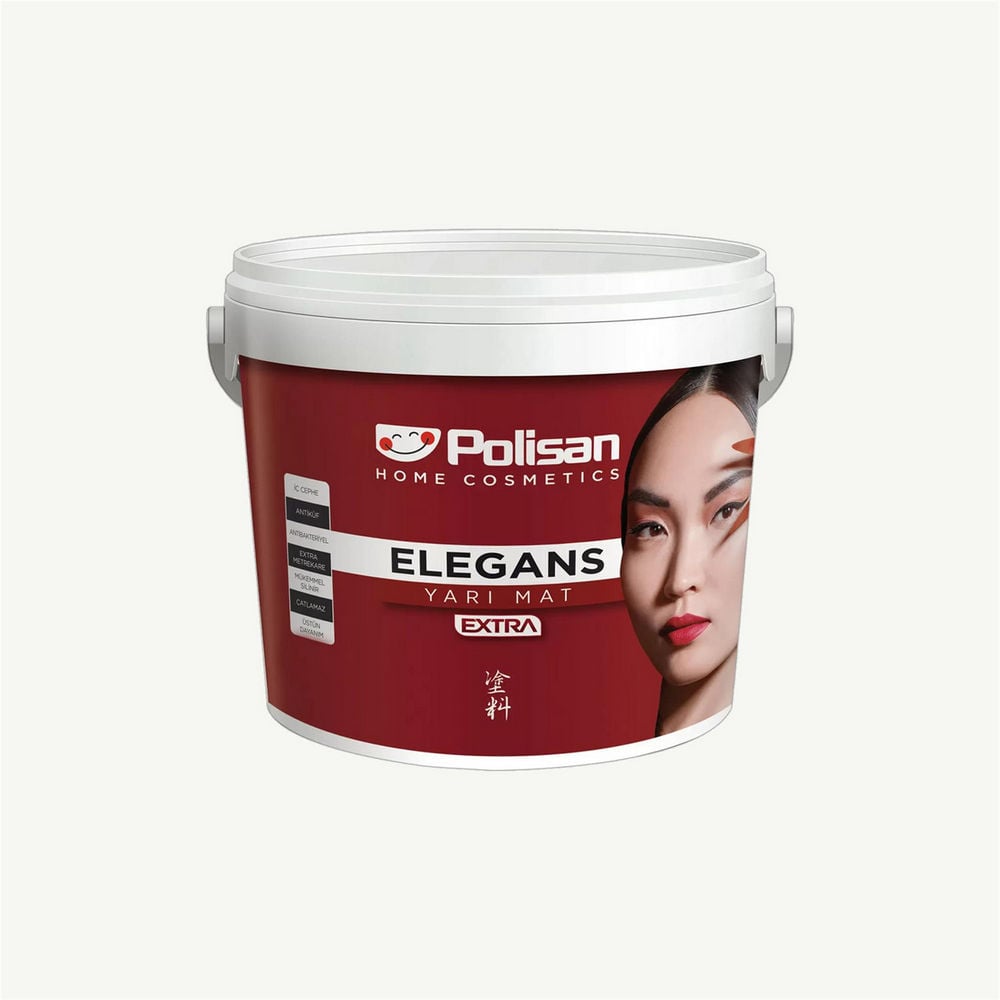 Polisan Beyaz Kum - Cİ-6860 7,5 Litre Elegans Extra Yarı Mat İç Cephe Boyası (25600061600)