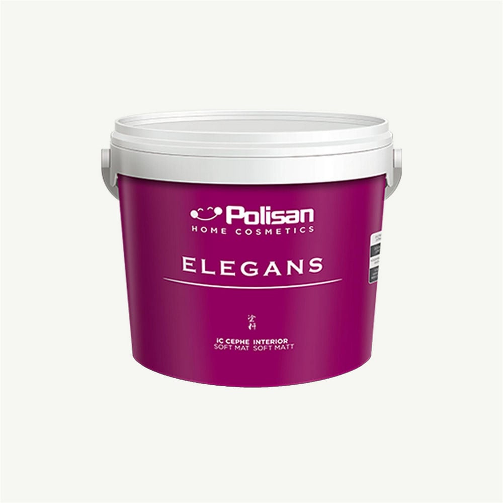Polisan Beyaz Kum - Cİ-6860 12,5 Litre Elegans Soft Mat İç Cephe Boyası (25B00062010)