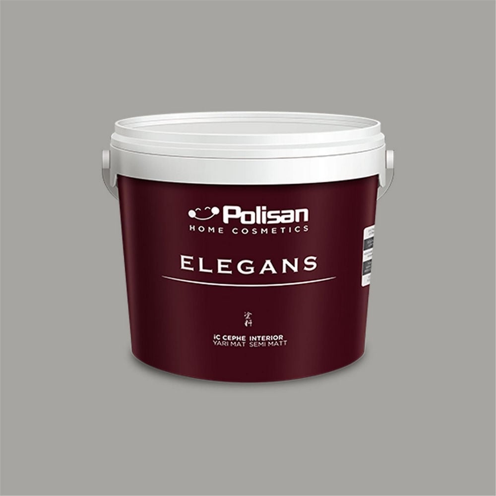 Polisan 4484 - Karizmatik Gri - Cİ-7623 2,5 Litre Elegans Yarı Mat Mix İç Cephe Boyası (25C00031000)
