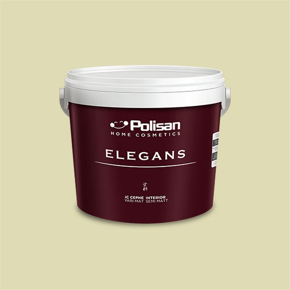 Polisan 4339 - Yeşil Rüya - Cİ-7321 2,5 Litre Elegans Yarı Mat Mix İç Cephe Boyası (25C00061000)