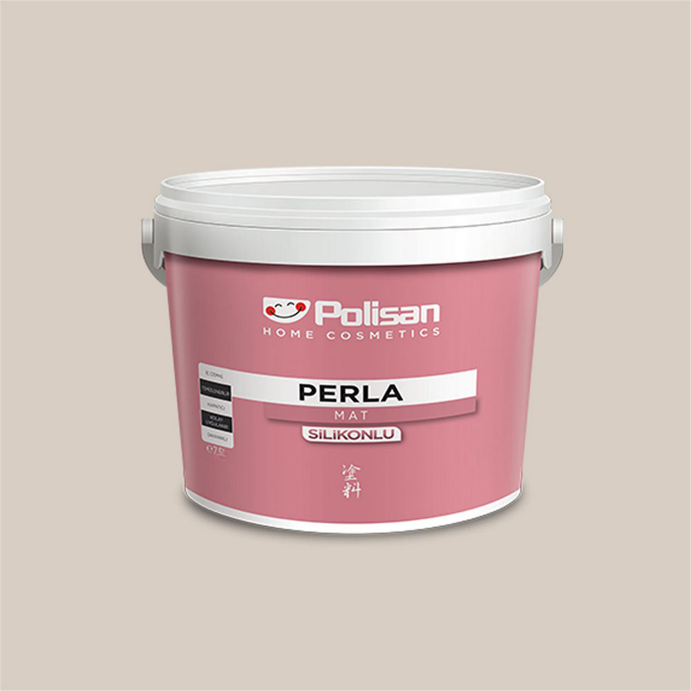 Polisan 1640 - Doğal Bej - Cİ-6481 7,5 Litre Perla Mat Silikonlu İç Cephe Boyası (28800011600)