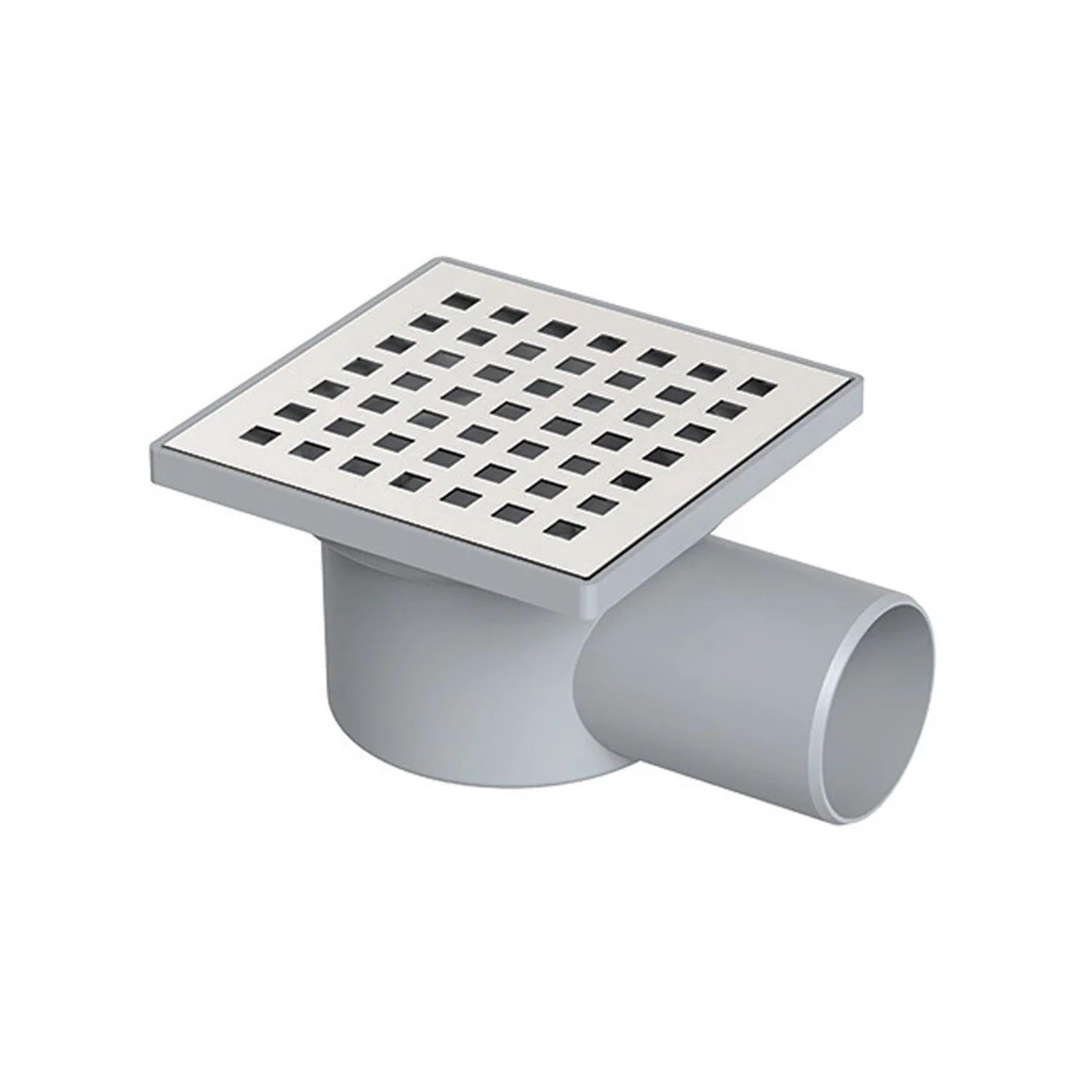 Maxiflow 10x10 cm Ø50 Yandan Çıkışlı Line Yer Süzgeci (3012.0Y070K.010.1)