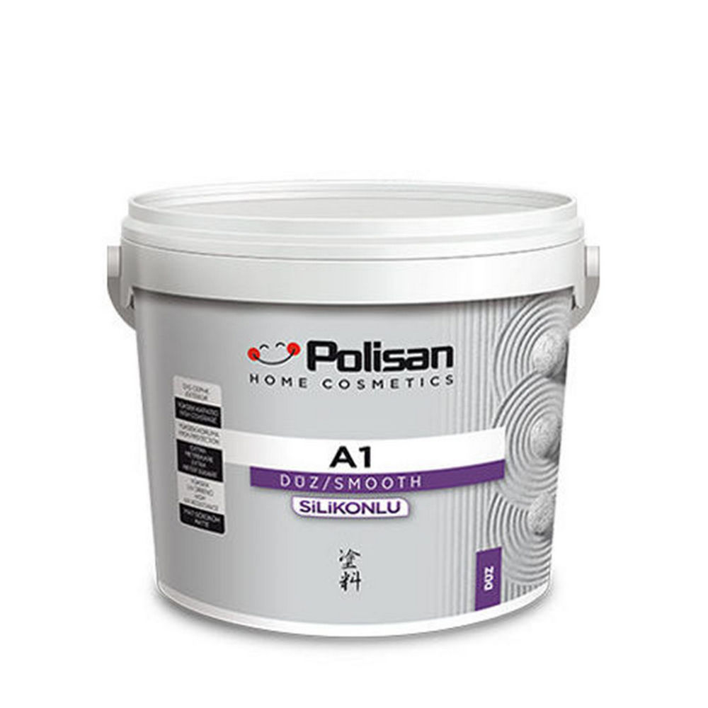 Polisan Düz Beyaz 7,5 Litre A1 Silikonlu Dış Cephe Boyası (35600011600)