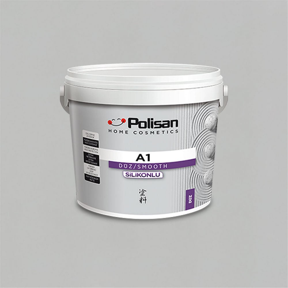 Polisan 5137 - Bahama Beyazı - CD-8213 15 Litre A1 Silikonlu Dış Cephe Boyası (37200012200)