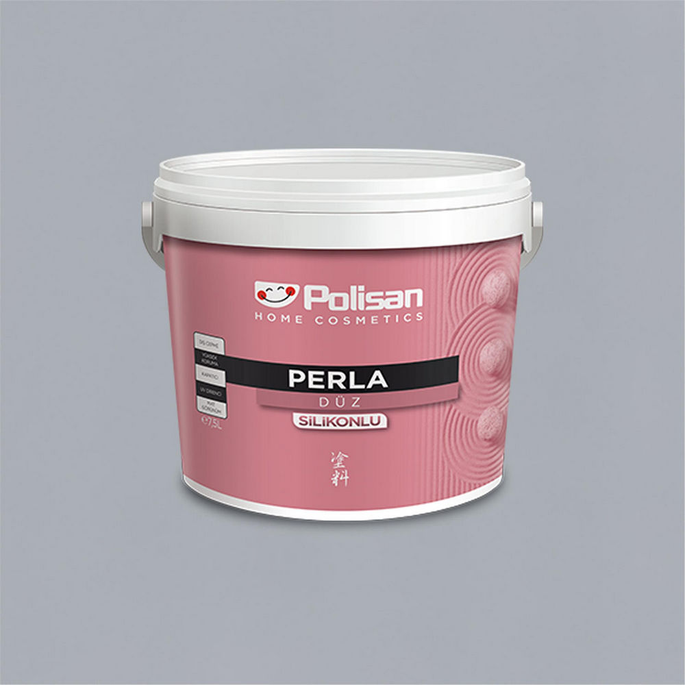 Polisan 4932 - Bulut Grisi - CD-8205 2,5 Litre Perla Silikonlu Dış Cephe Boyası (38100011000)