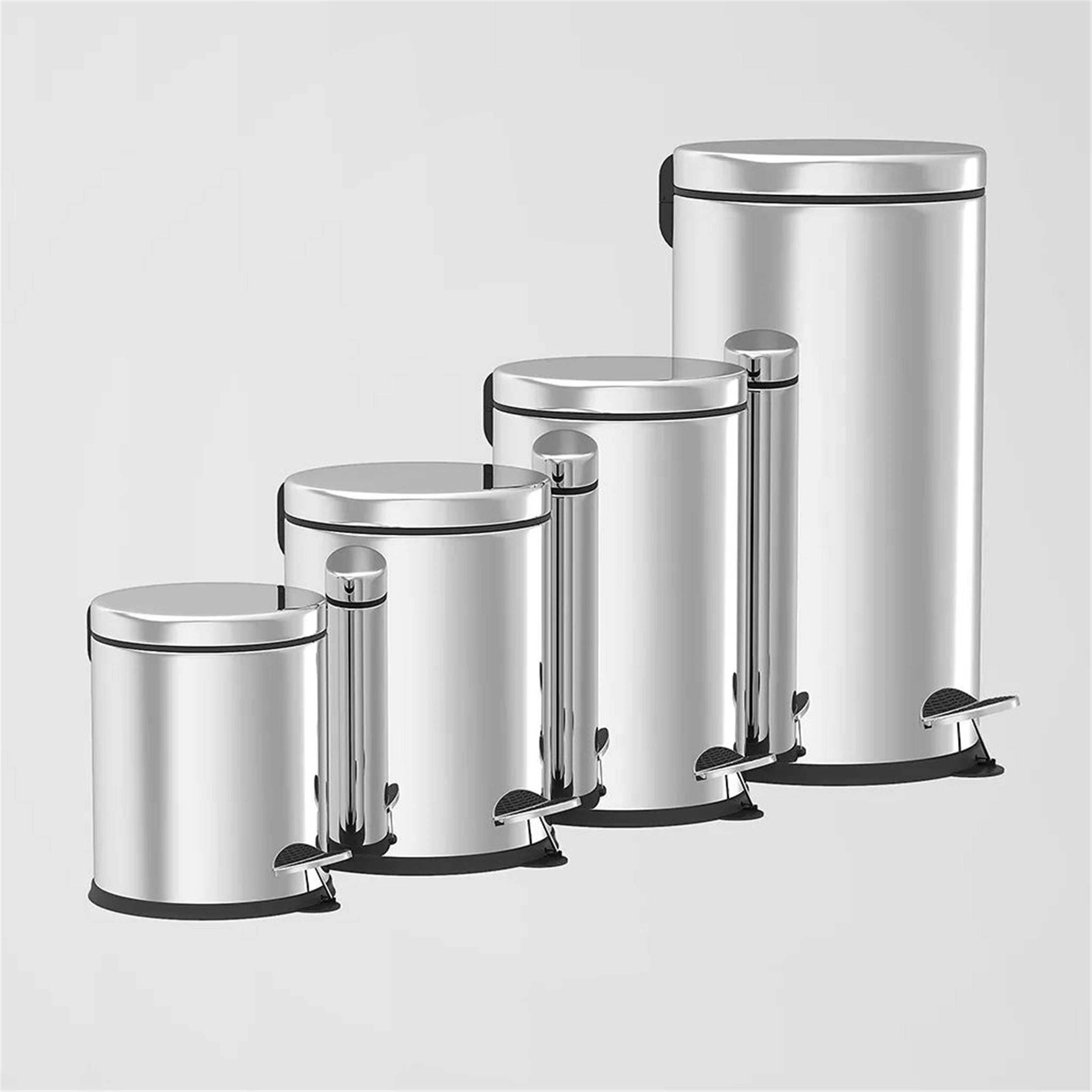 Decorev Paslanmaz 12 Litre Pedallı Çöp Kovası (412400)