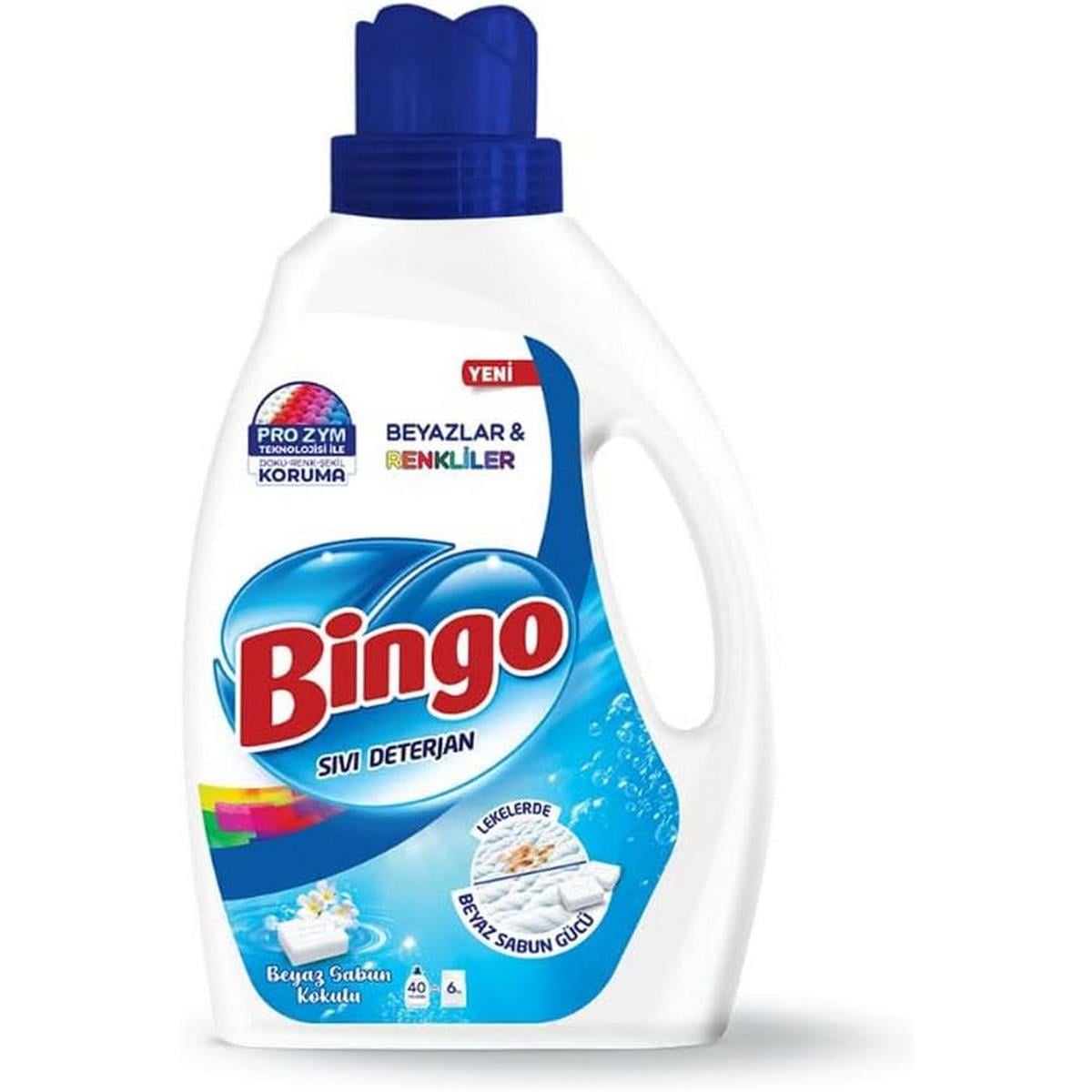 Bingo 2600 Ml. 40 Yıkama Renkli ve Beyaz Sıvı Deterjan (50002456)