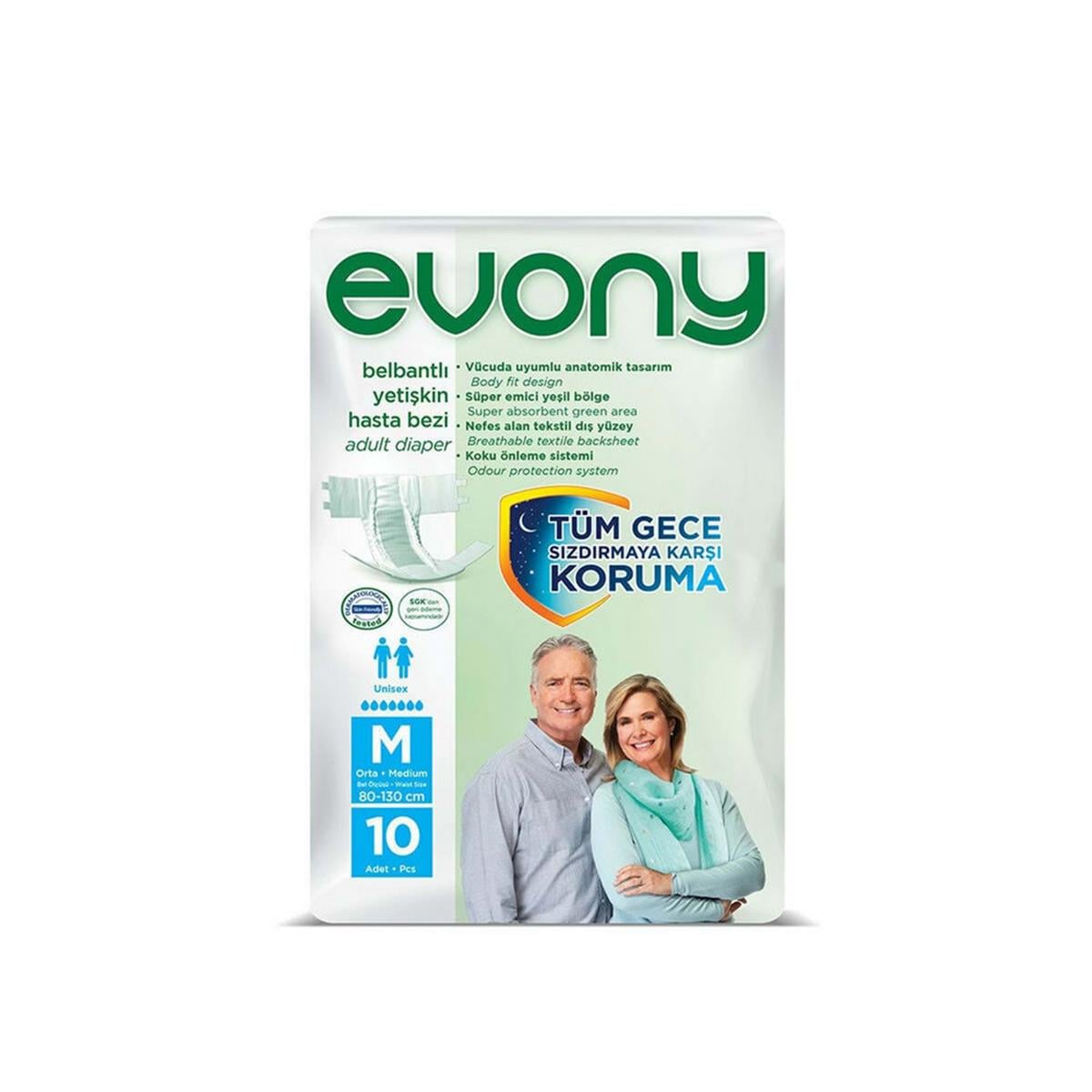 Evony Medium Yetişkin Bezi (10 Adet) (50004768)