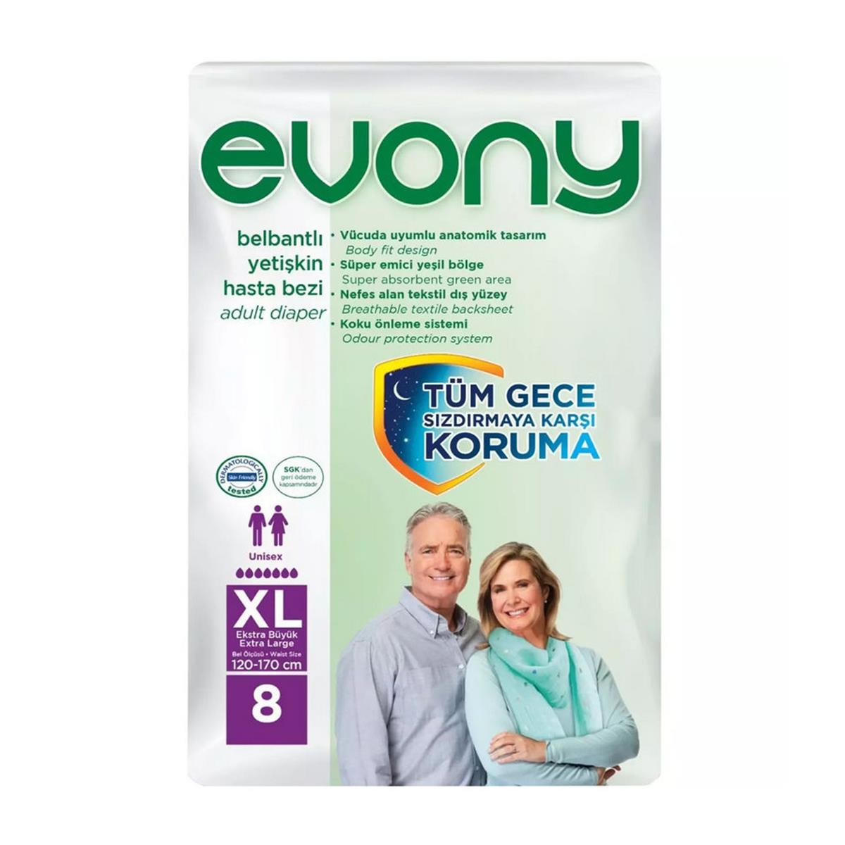 Evony Large Yetişkin Bezi (8 Adet) (50004769)