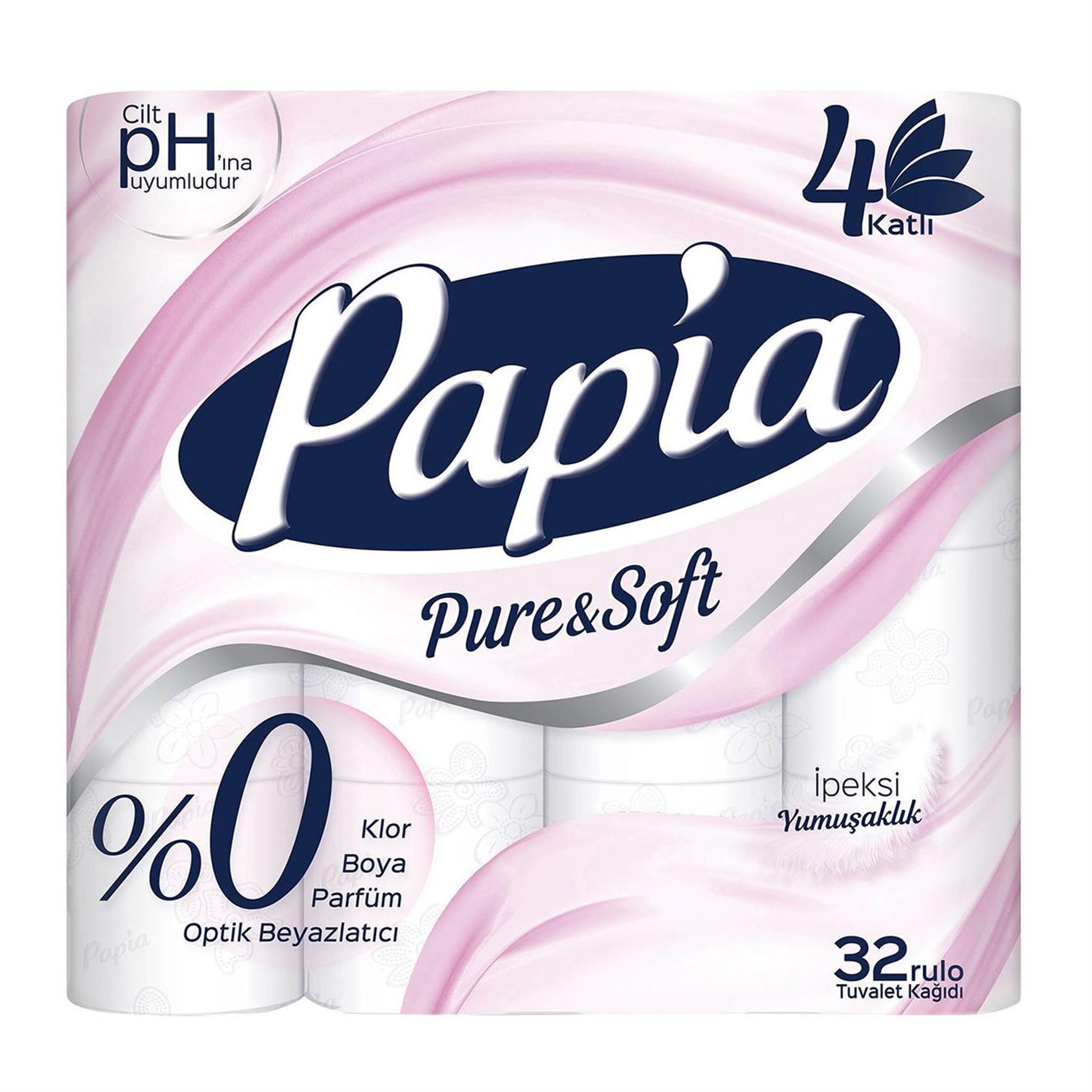Papia Pure&Soft Tuvalet Kağıdı (32 Adet) (50005161)