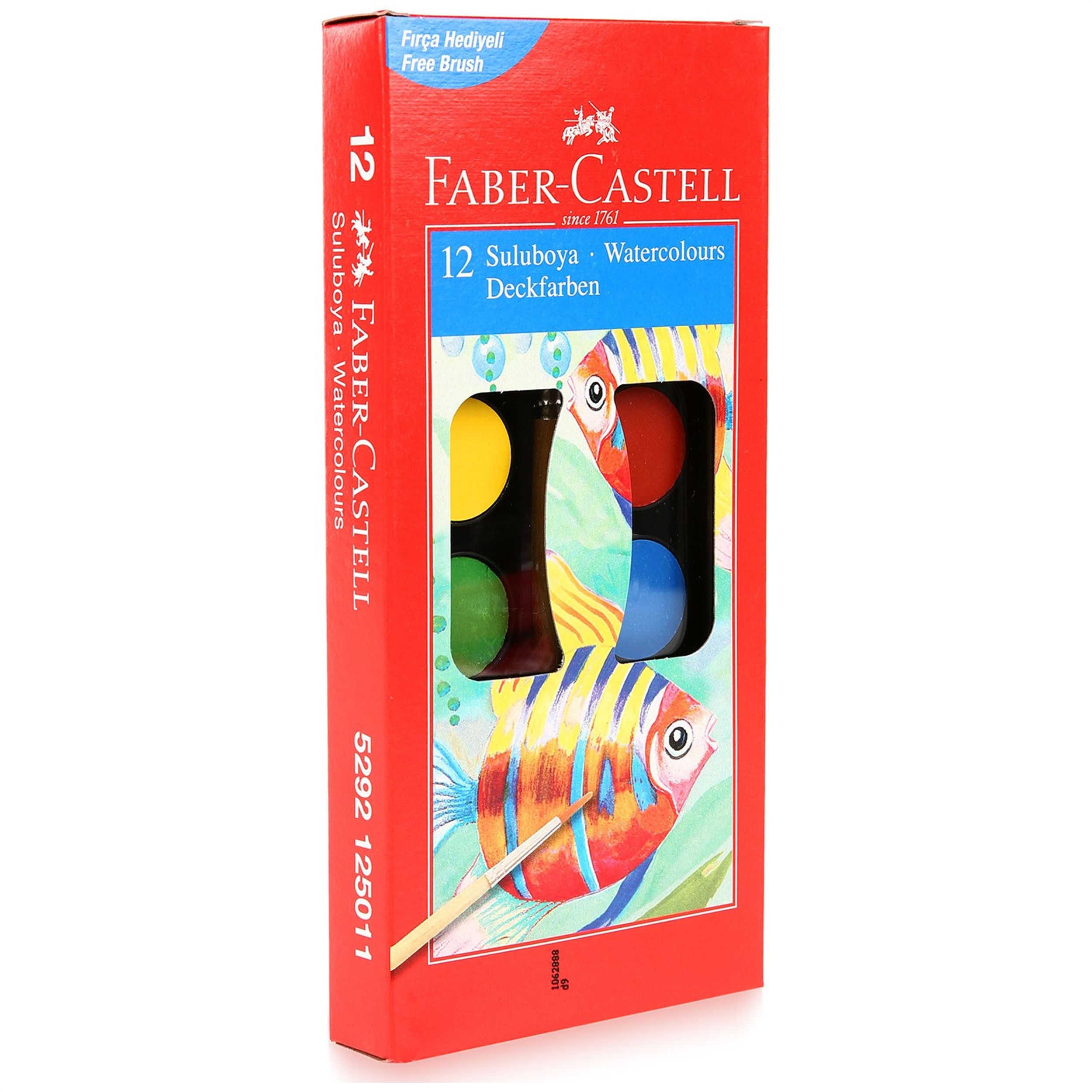 Faber Castell 12 Renk Küçük Boy Sulu Boya (52-5292125011)