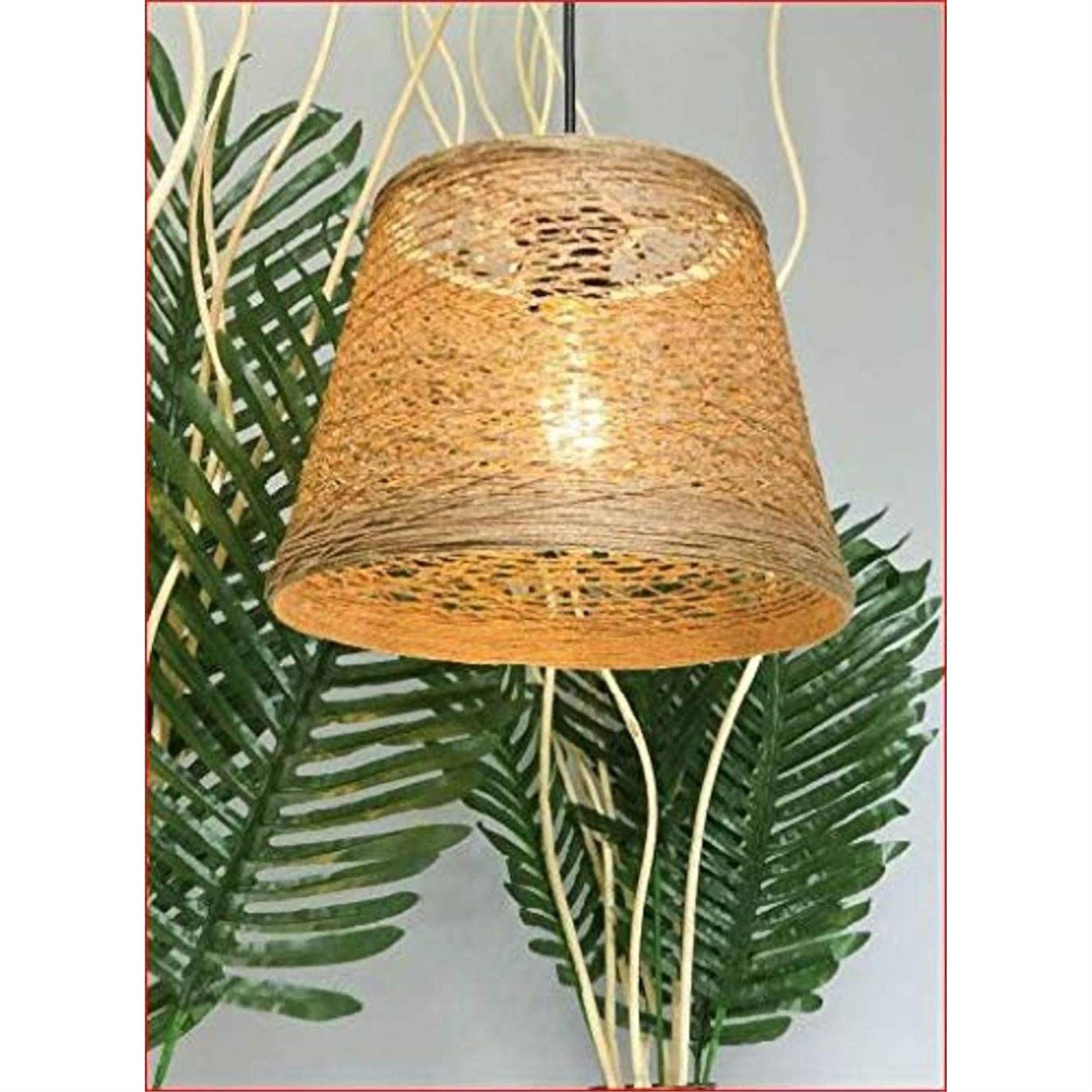 Tek-İş 27x19 cm Jut Sarkıt Kova Konik Avize (529218)