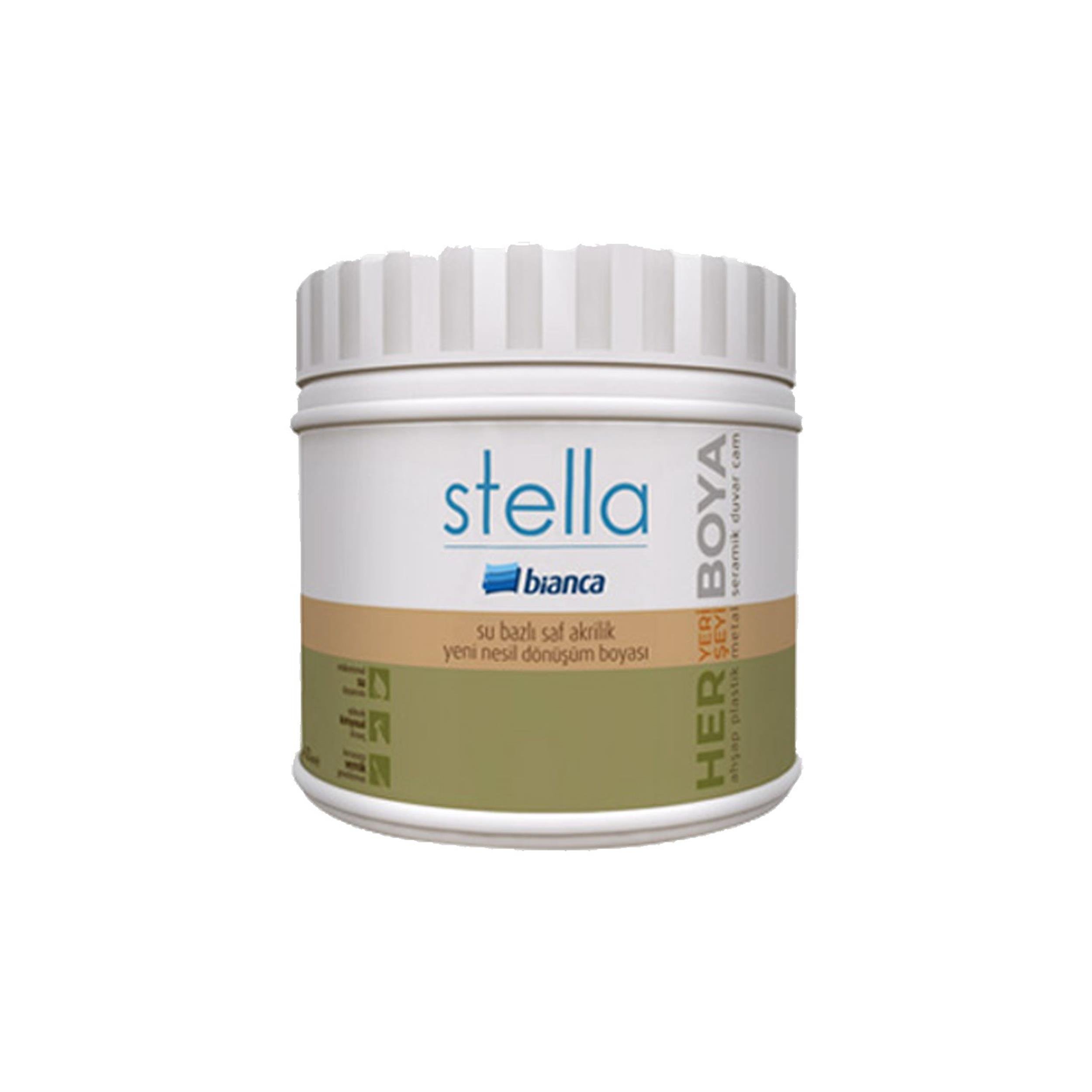 Bianca Beyaz 500 Ml. Stella Su Bazlı Saf Akrilik Boya (611G_0101_0.50)