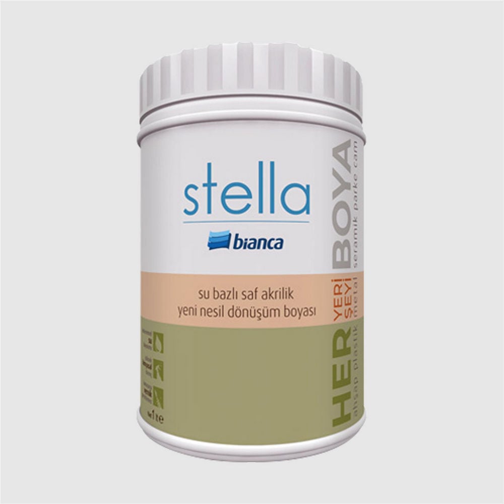 Bianca Antik Beyaz 1 Litre Stella Su Bazlı Saf Akrilik Boya (611G_1020_1.00)