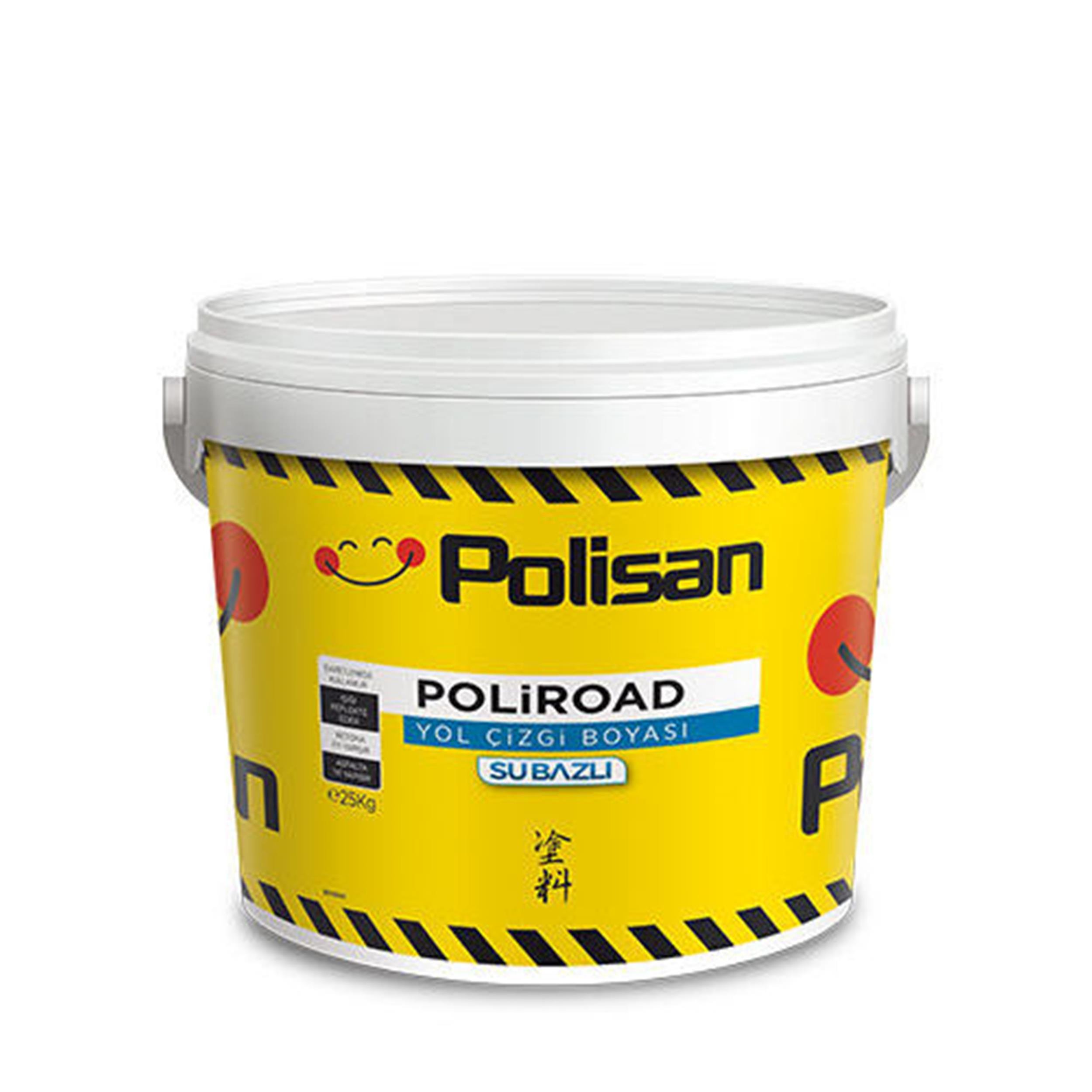 Polisan Sarı 2,5 Litre Su Bazlı Yol Çizgi Boyası (64901501000)