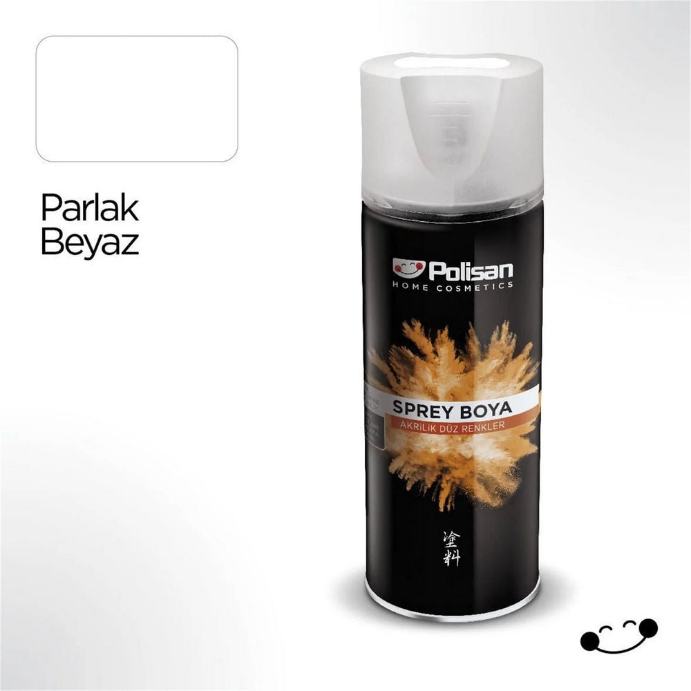 Polisan Parlak Beyaz Akrilik Sprey Boya (97703000410)