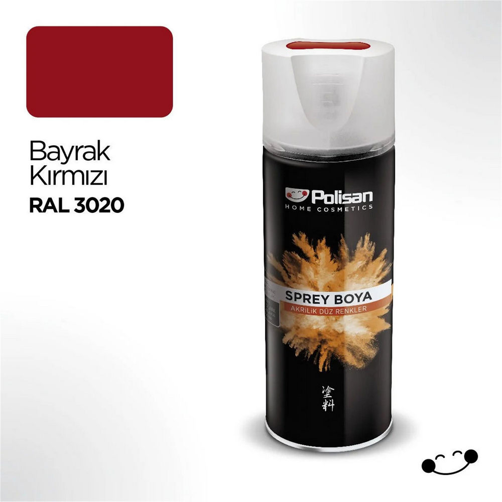 Polisan Bayrak Kırmızı Akrilik Sprey Boya (97730200410)