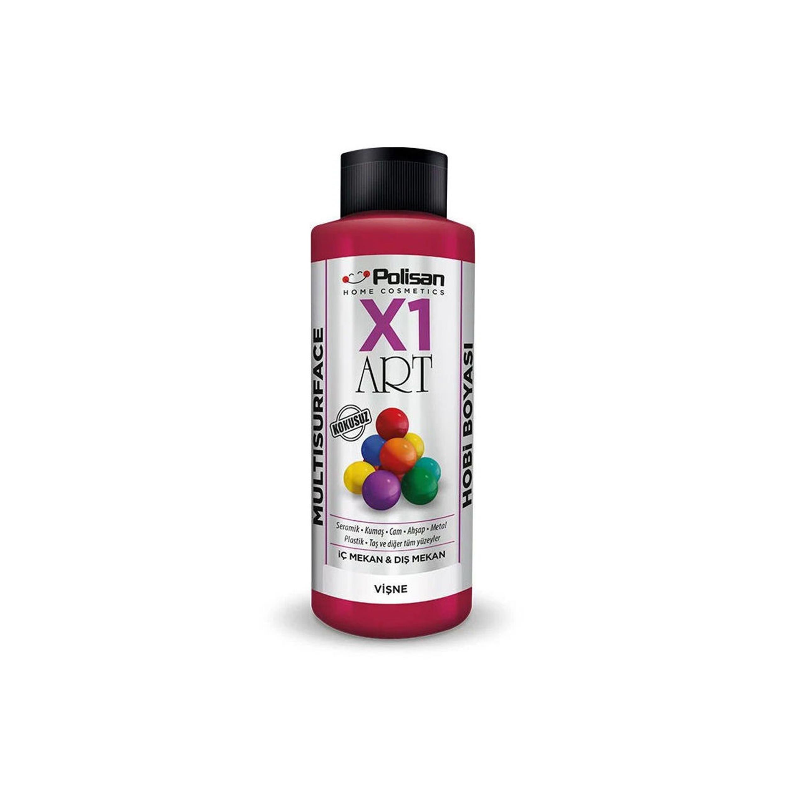 Polisan Vişne 120 Ml. X1 Art Multisurface Hobi Boyası (98600420200)