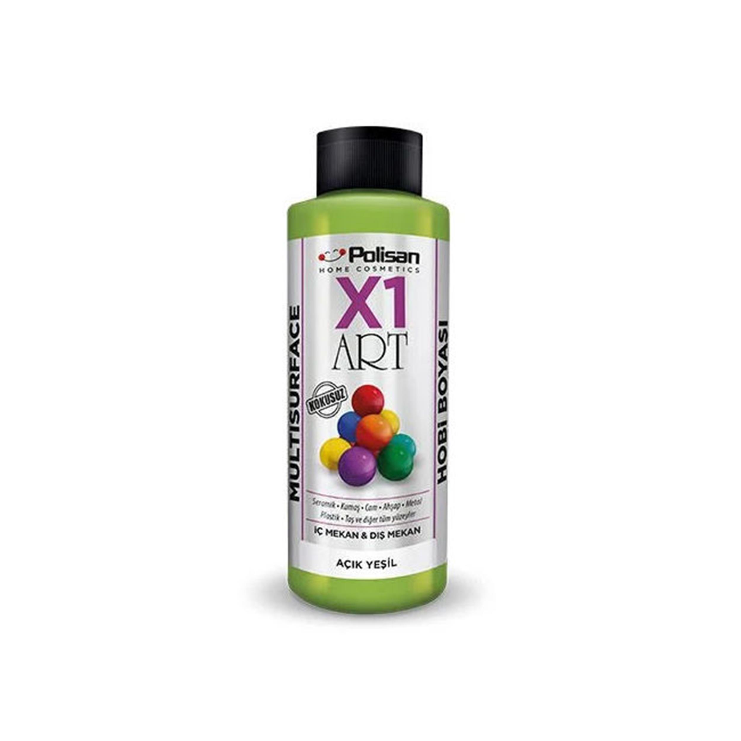 Polisan Açık Yeşil 120 Ml. X1 Art Multisurface Hobi Boyası (98600780200)