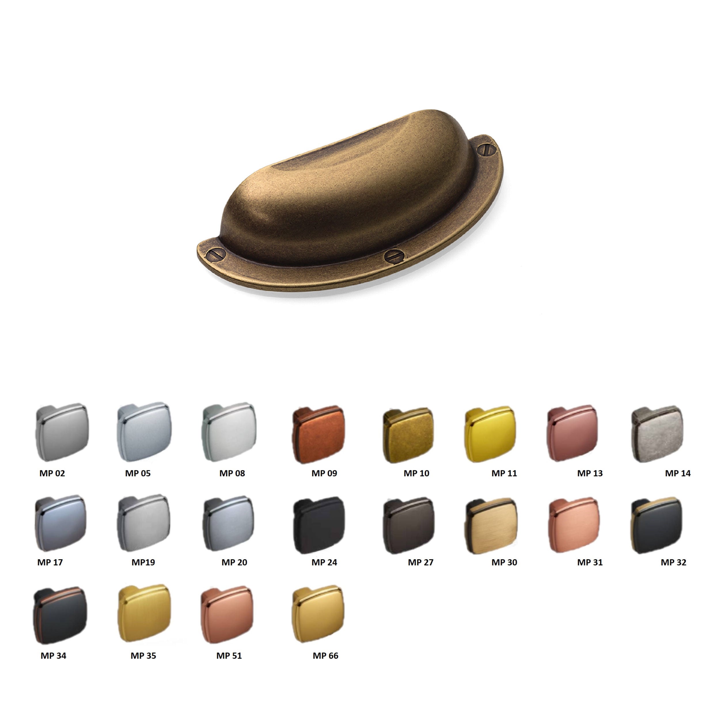 ÇEBİ Mat Siyah Düğme Kulp MP24 (A344064124)