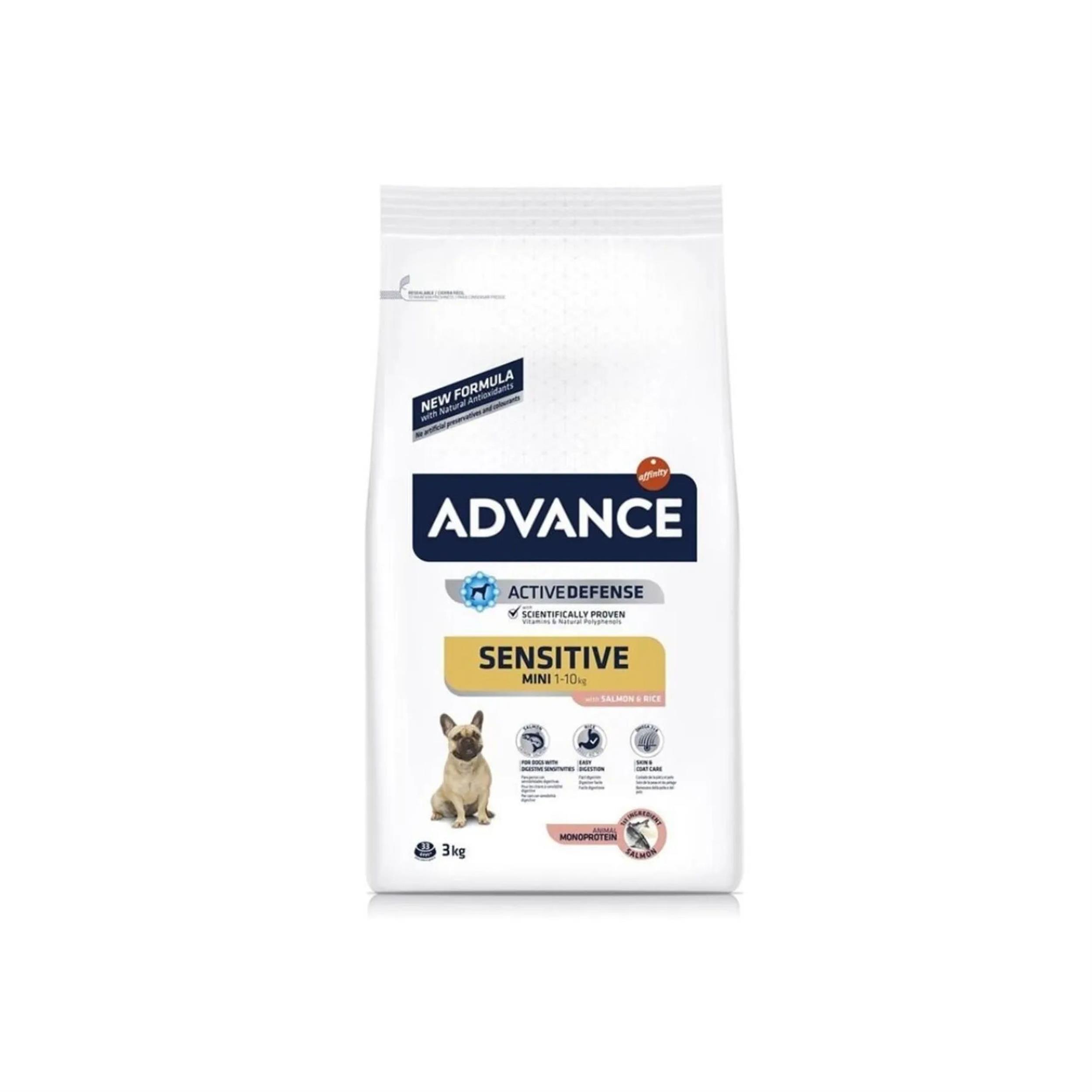 Advance 3 Kg Adult Mini Sensitive Somonlu Pirinçli Hassas Küçük Irk Yetişkin Köpek Maması (ADV.03)