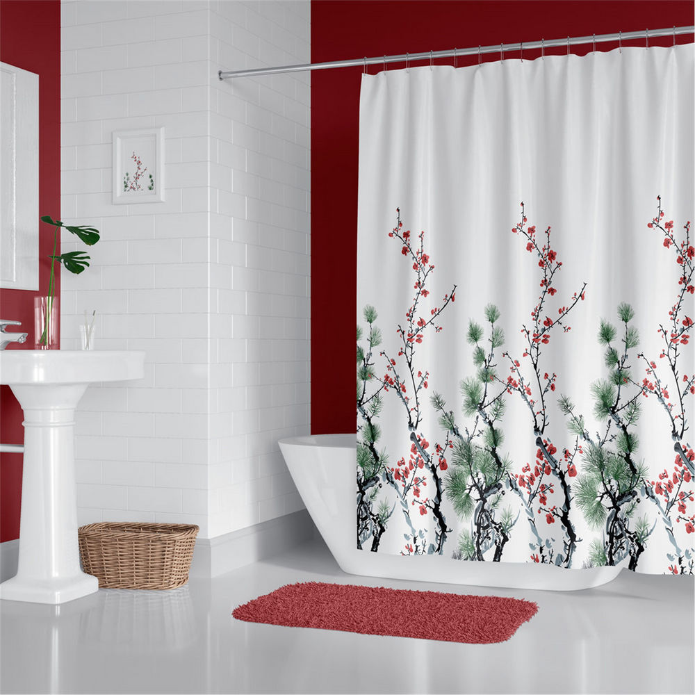 Afeks Home Baskılı 180x200 cm Polyester Banyo Perdesi (AFEKSHOME.10009)