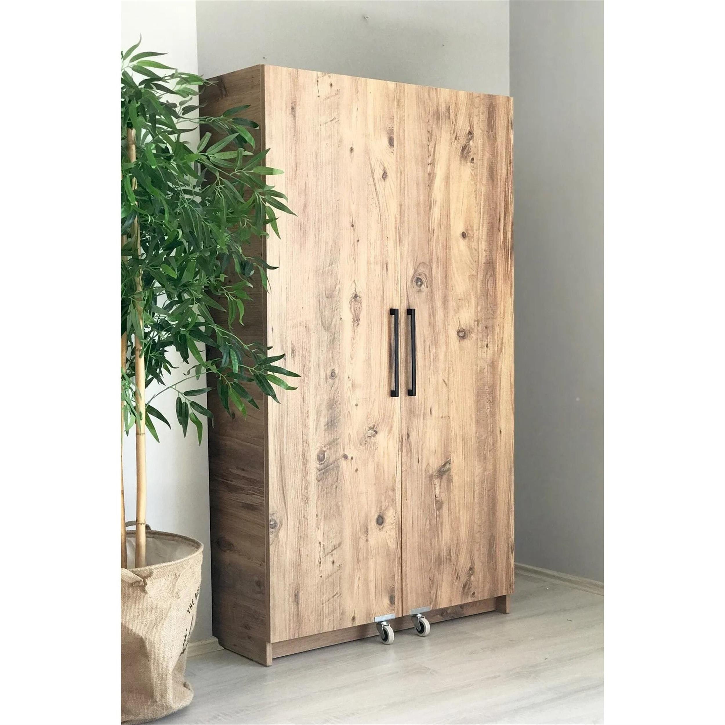 A. Çam 190x85x53 cm Jumbo Kiler Dolabı (AFX.190.Ç)