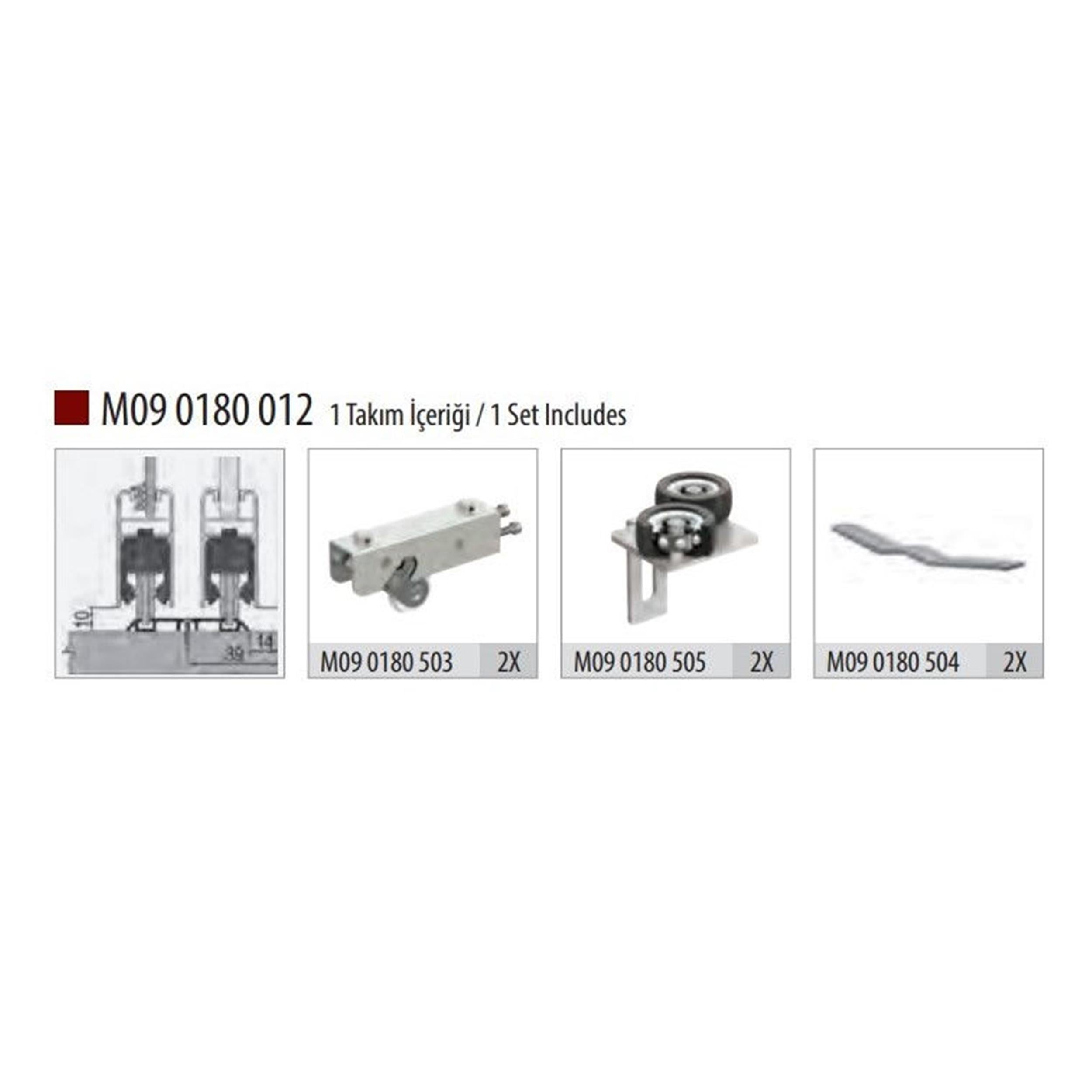Albatur 60 Kg Raylı Pano Mekanizması (Erkek) (ALB-M09 0180 012)