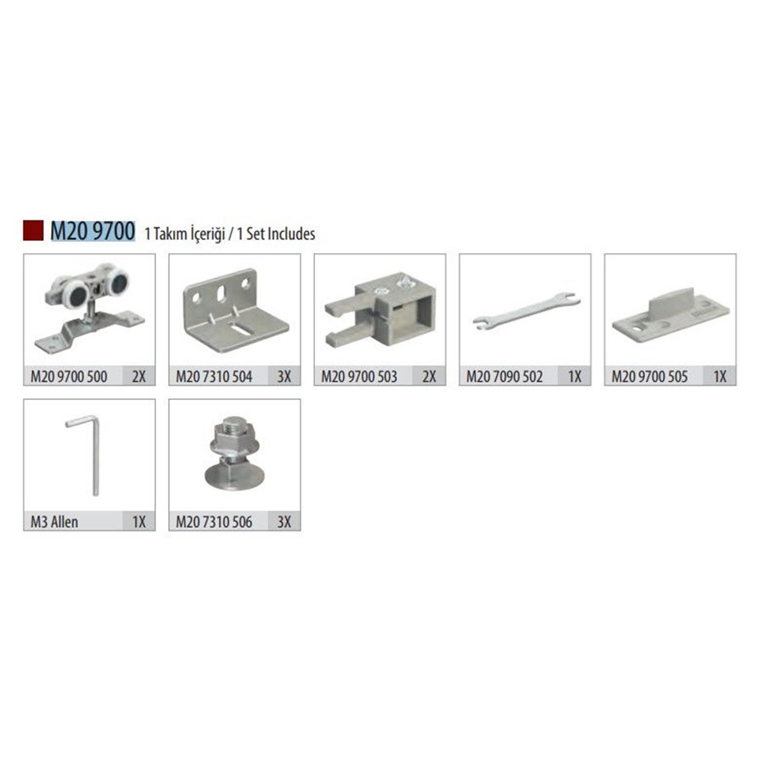 Albatur 120 Kg Sürme Kapı Sistemi (ALB-M20 9700)