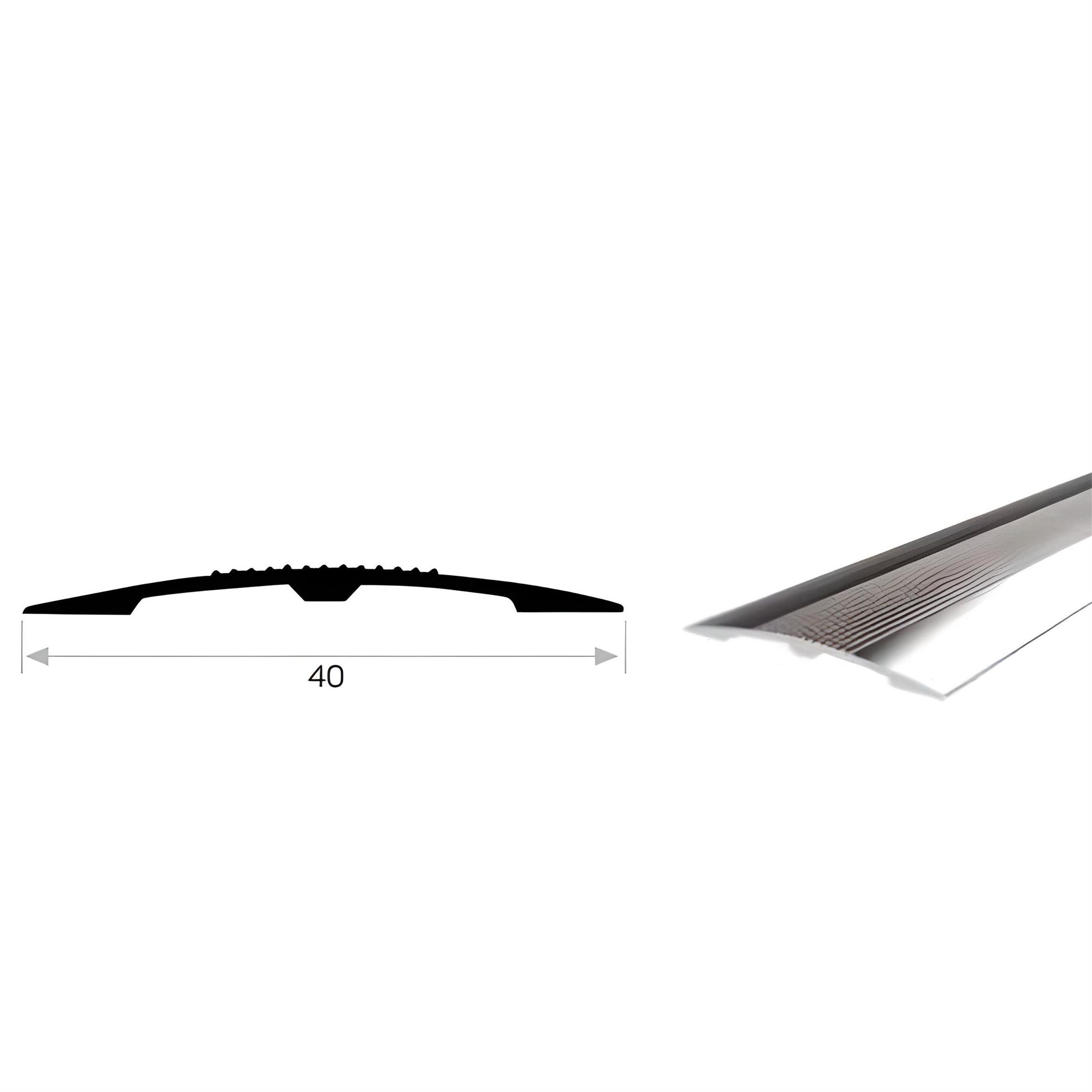 Can Alüminyum Mat Beyaz Eloksal 2,7 Metre 4 cm Parke Birleştirme (ALT-26200-MBE)