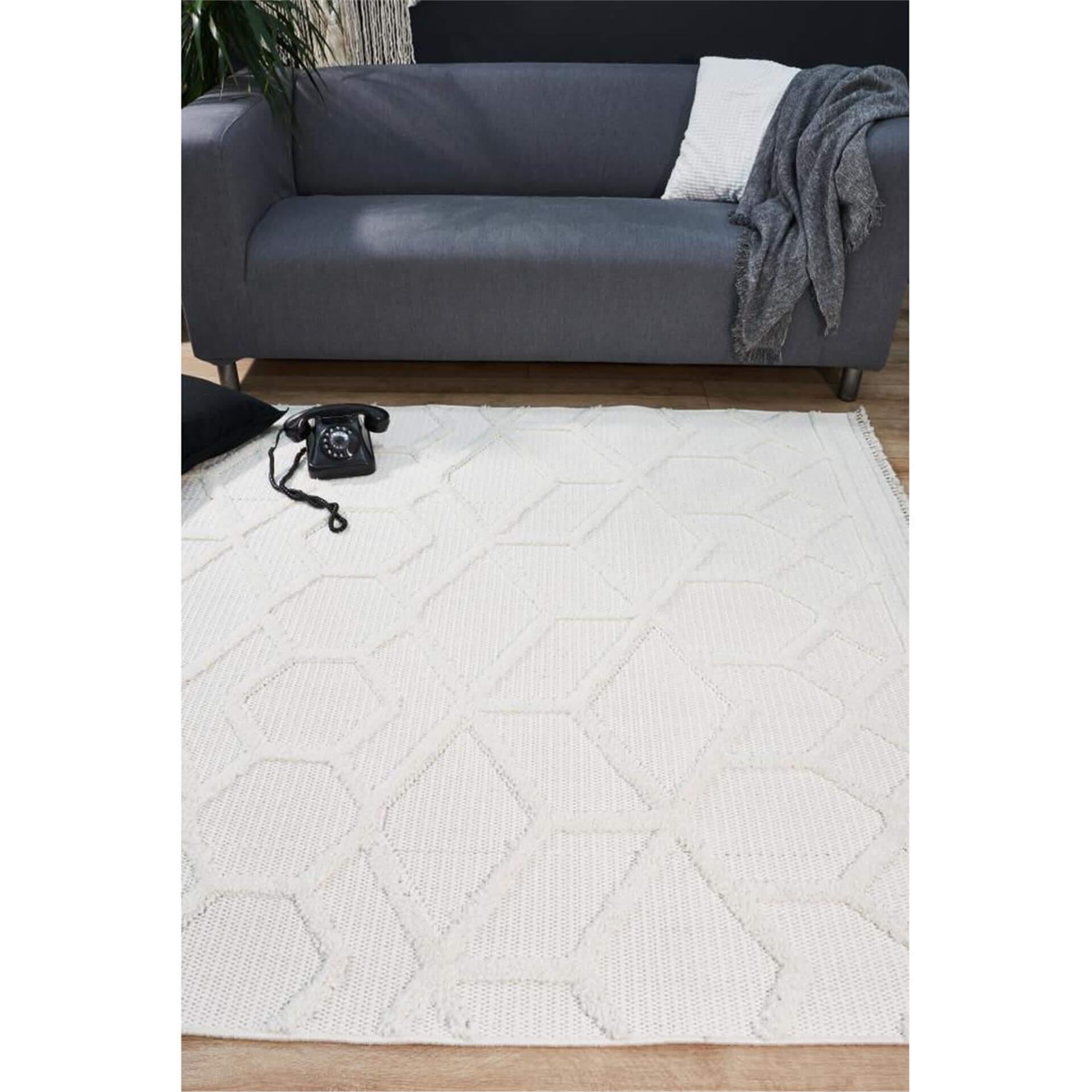 APEX Beyaz 160x230 cm Vesta Halı (APEX.1058)