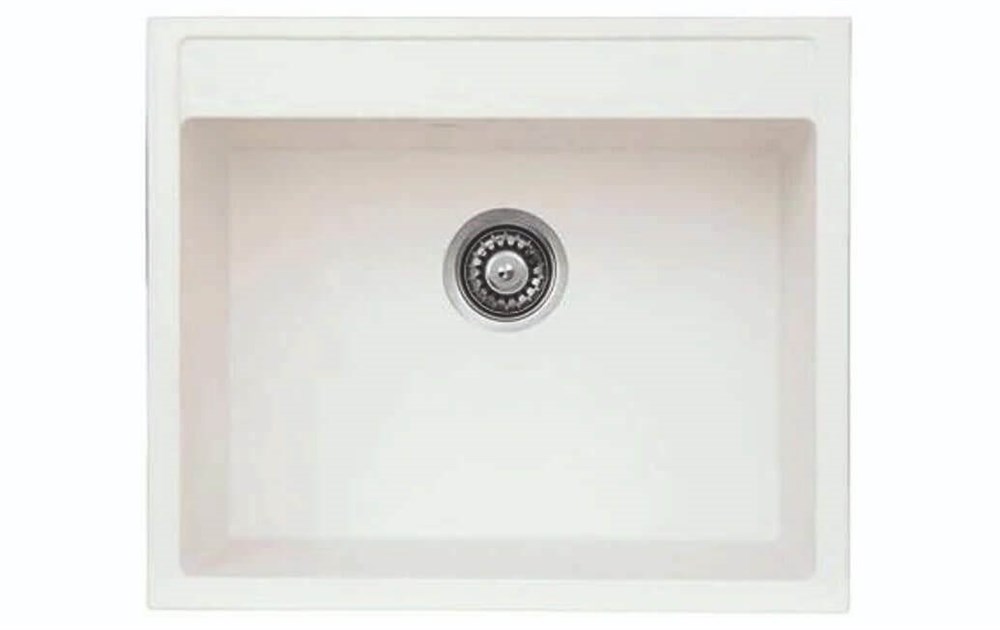 Unixton Beyaz 50x60 cm Apollo Granit Eviye (APOLLO-60-B)