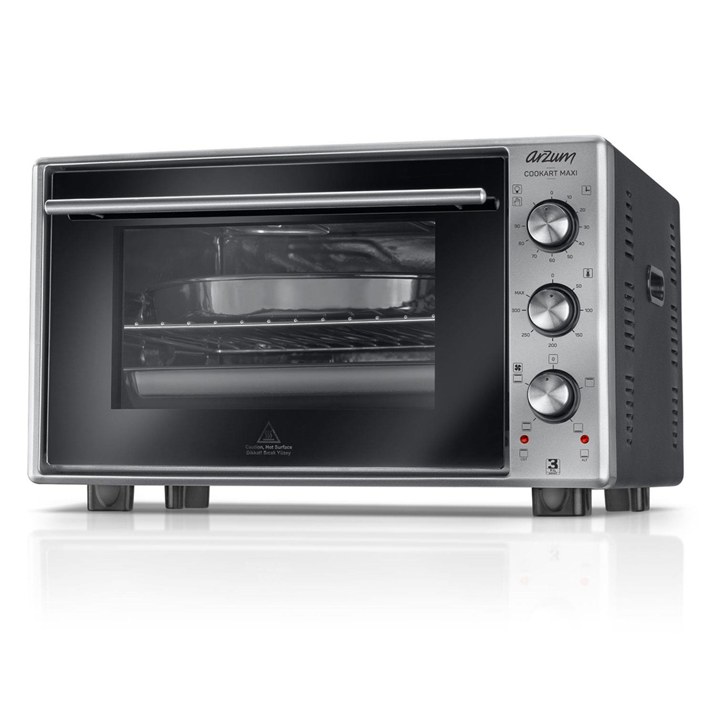 Arzum İnox Cookart Maxi Çift Camlı Fırın (AR2002)