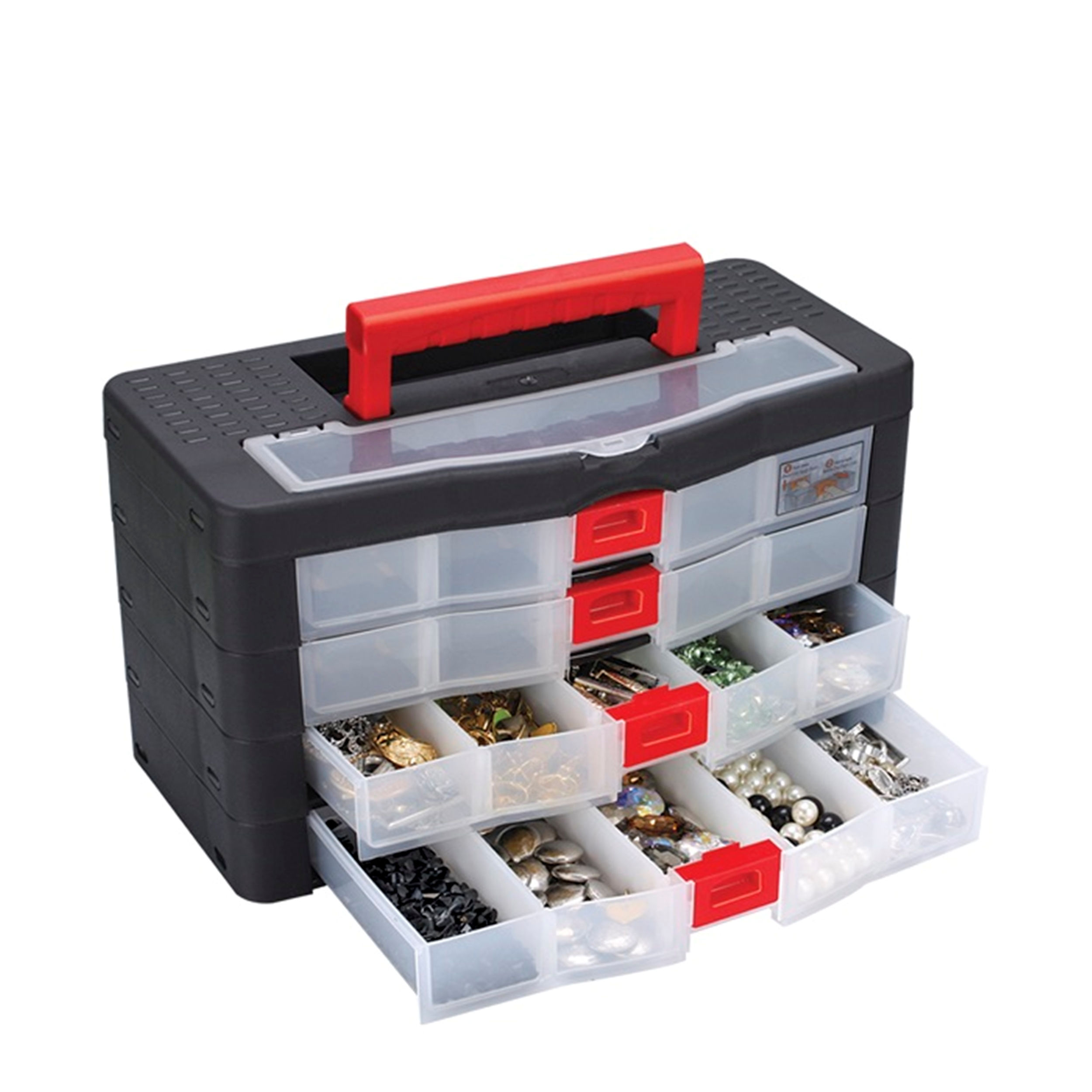 Super-Bag 4' Lü Organizerli Çekmece Kutu (ASR-2058)