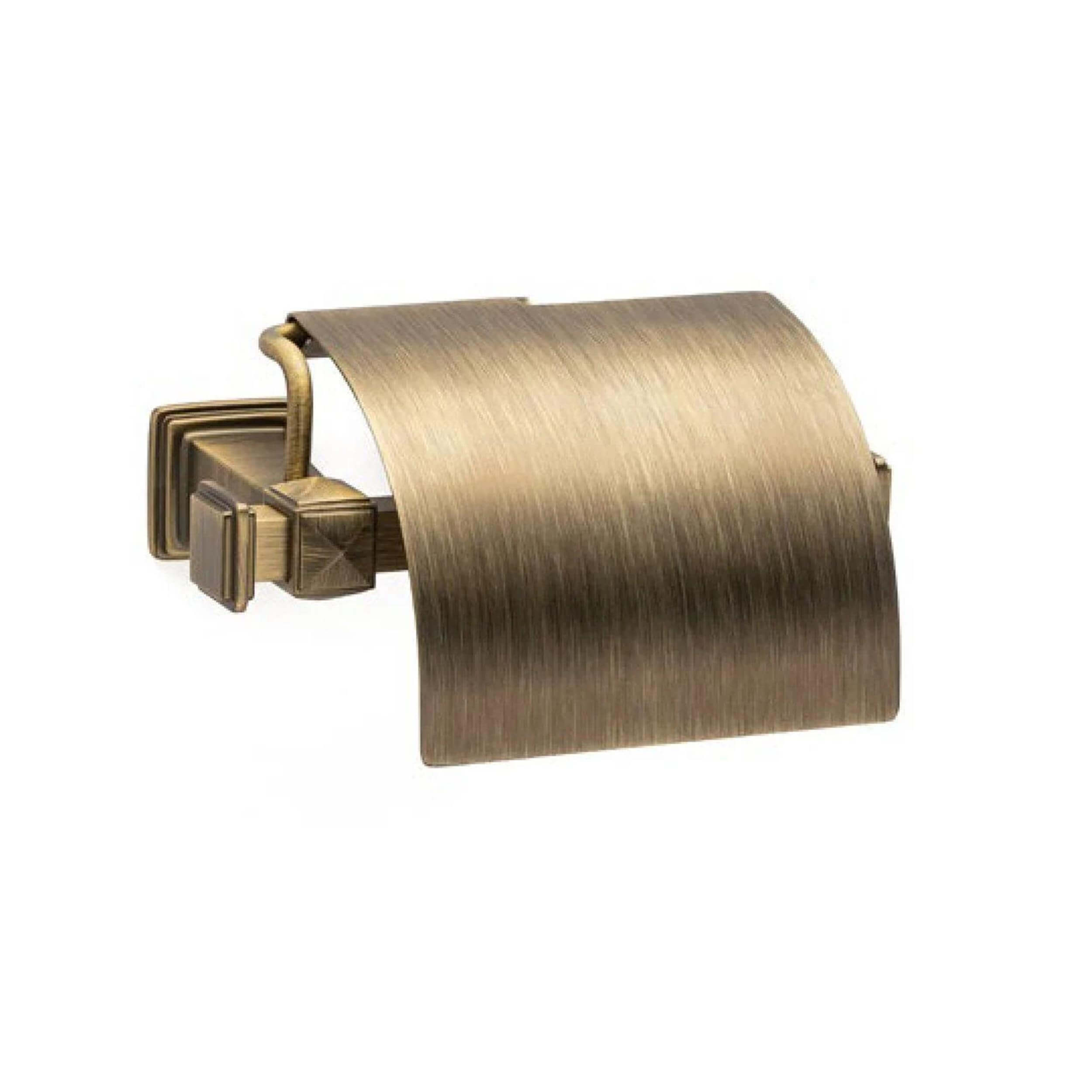 System Antik Saten Mat Kapaklı Tuvalet Kağıtlığı (BA1036 010 ABM)