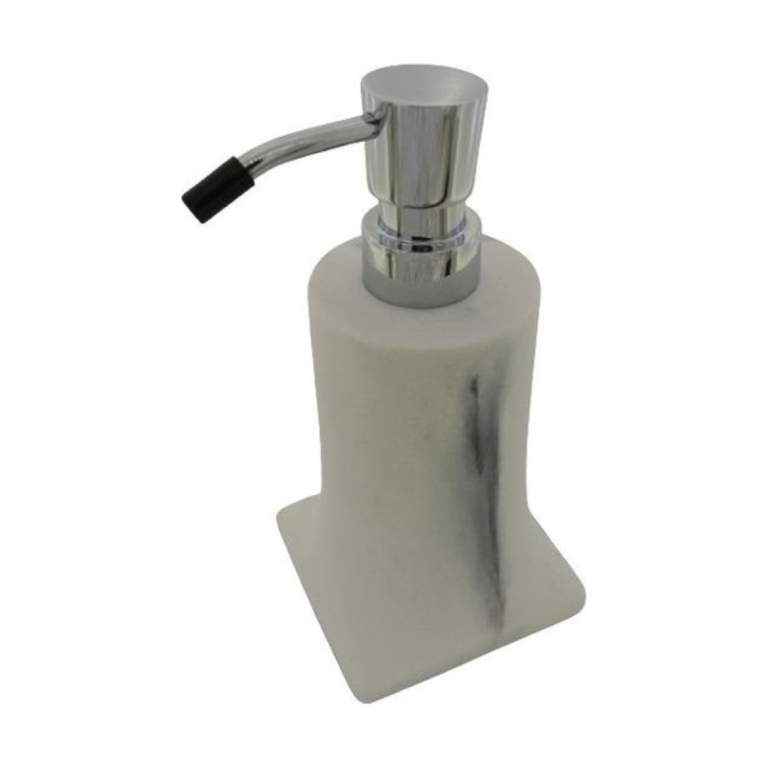 System Beyaz Krom Sıvı Sabunluk (BA2007 006 R3-CR)