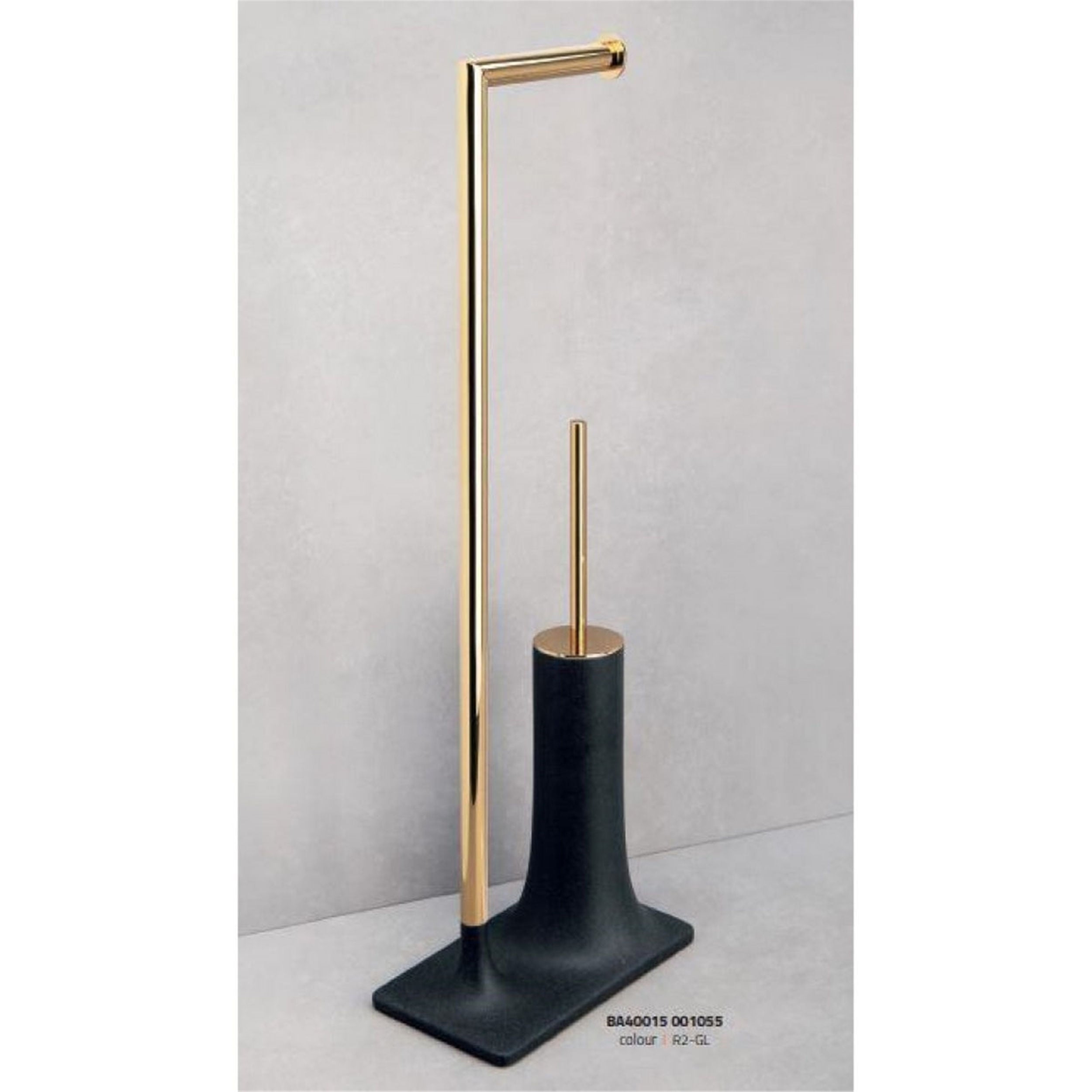 System Siyah Altın Hareketli WC Seti (BA4015 048 R2-GL)