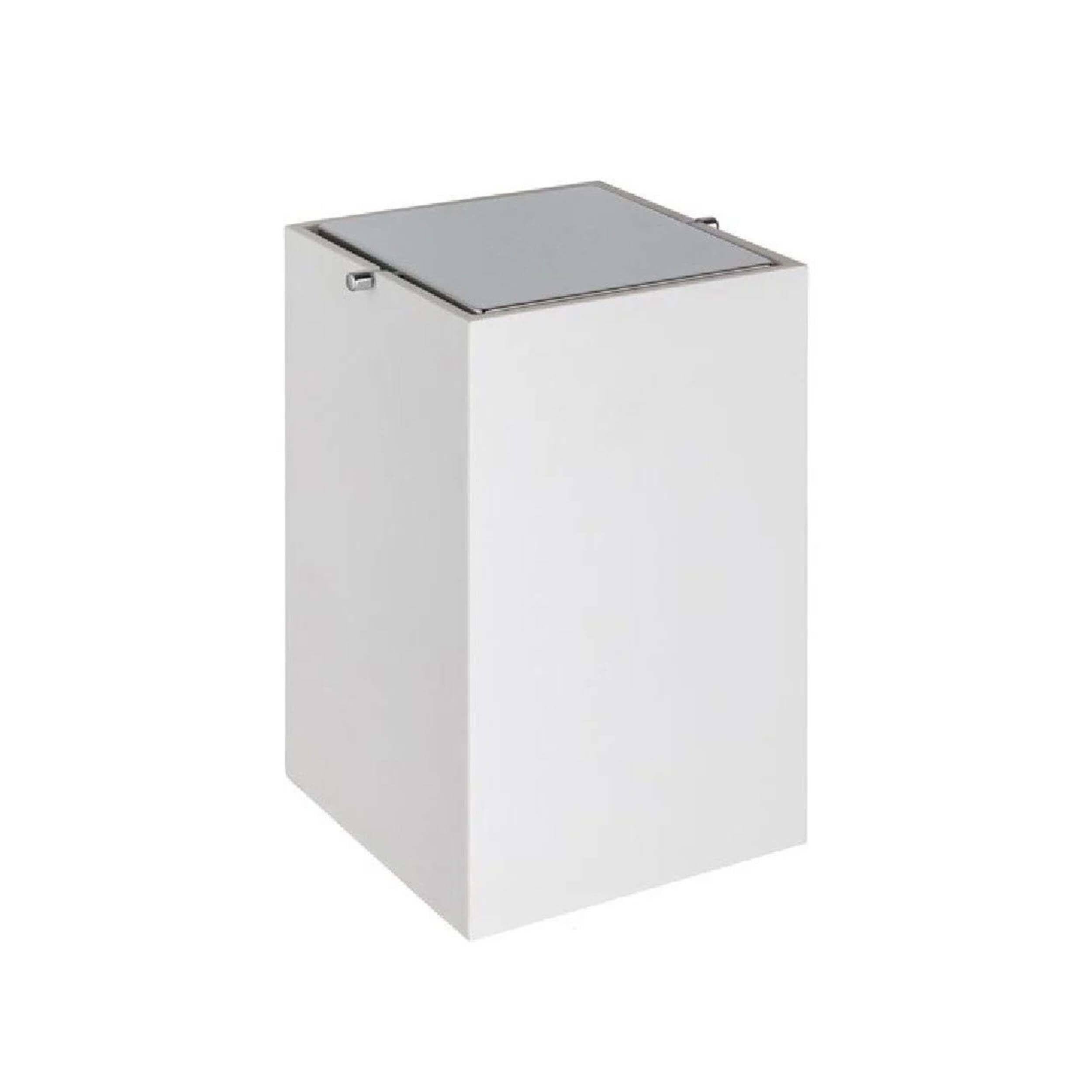 System Beyaz Krom Çöp Kovası (BA4037 030 R1-CR)