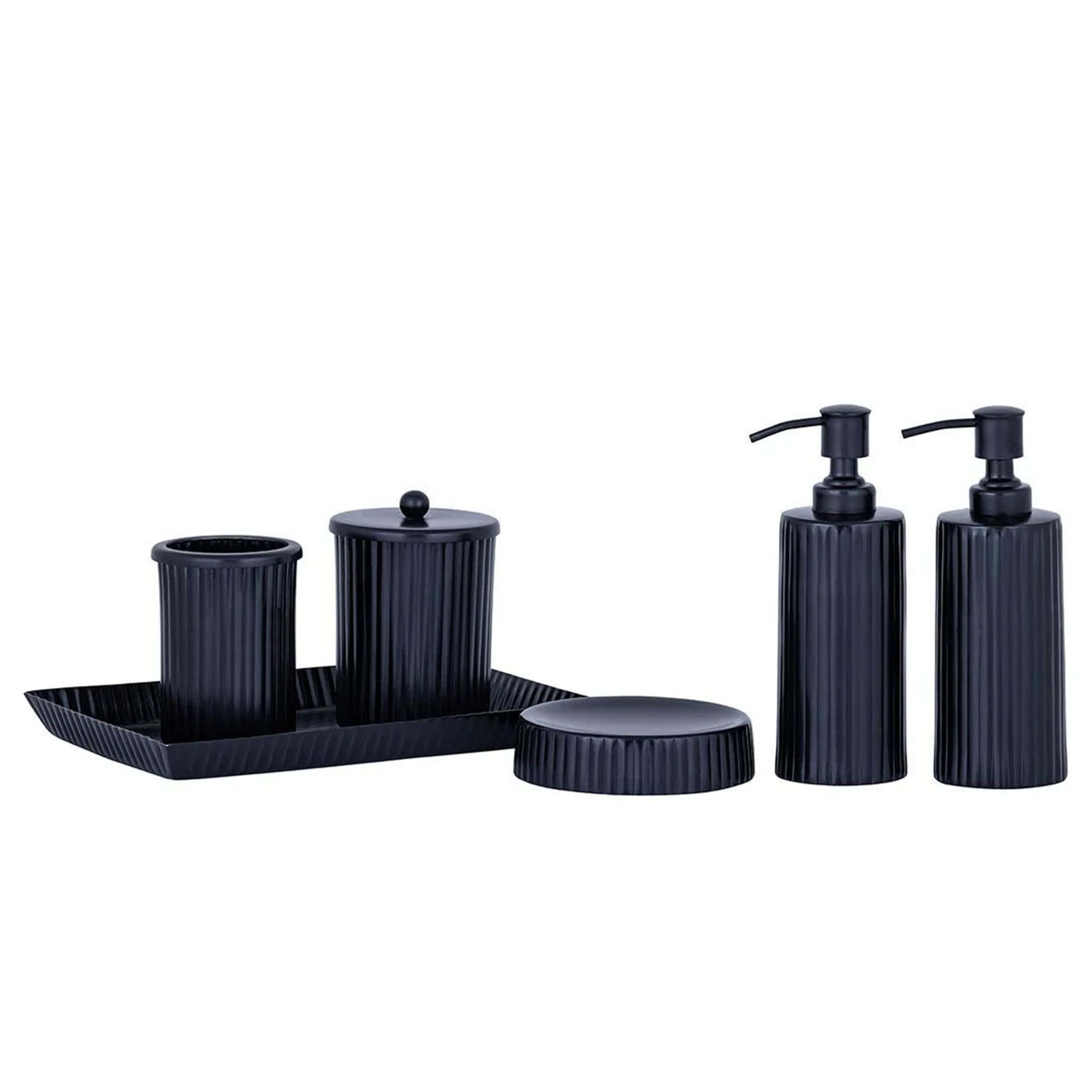 System Mat Siyah Banyo Seti (BA6001 060 AL6)