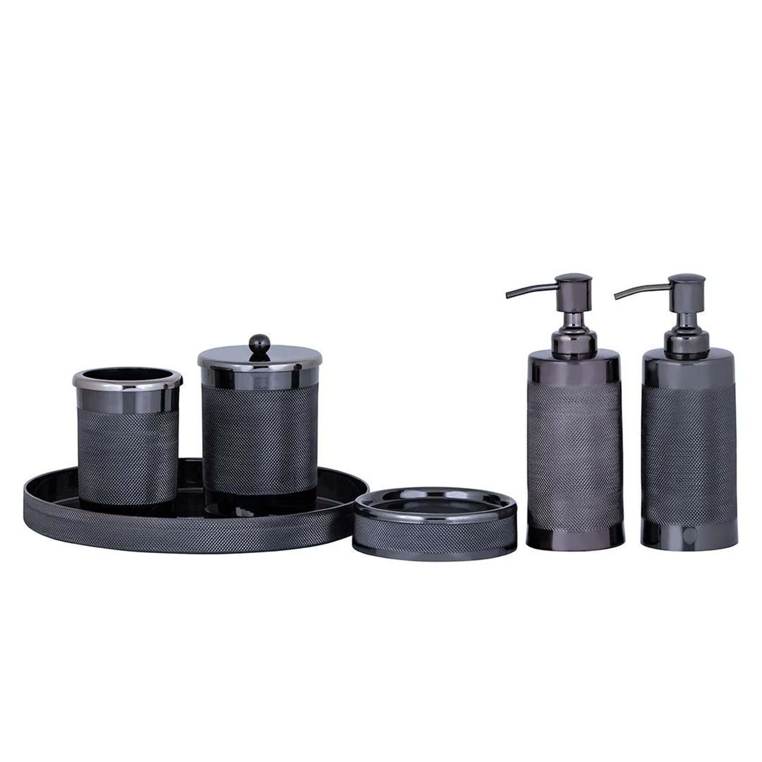 System Siyah Nikel Banyo Seti (BA6002 060 BN)