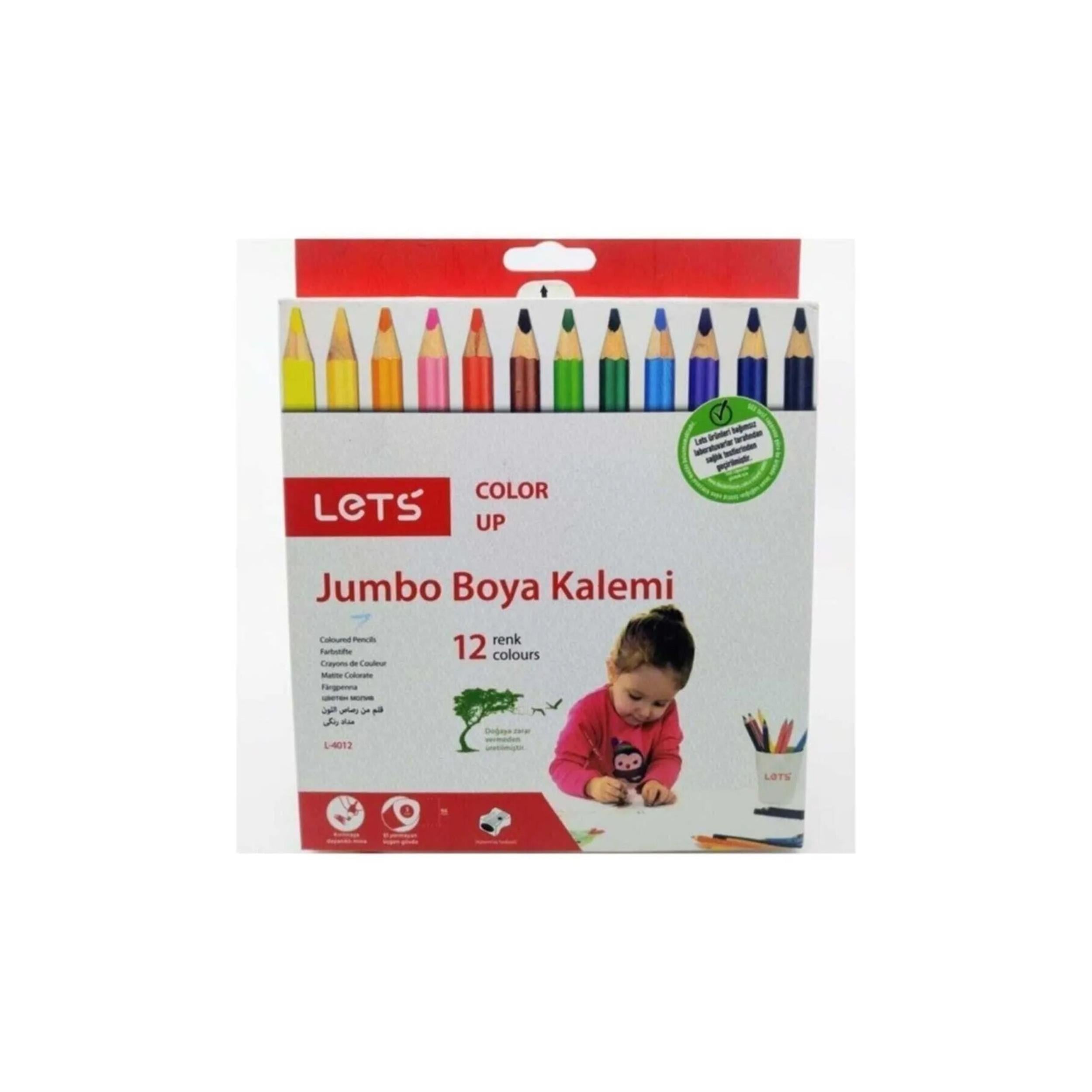 LETS 12 Renk Kuru Boya Kalemi (BLG008638)