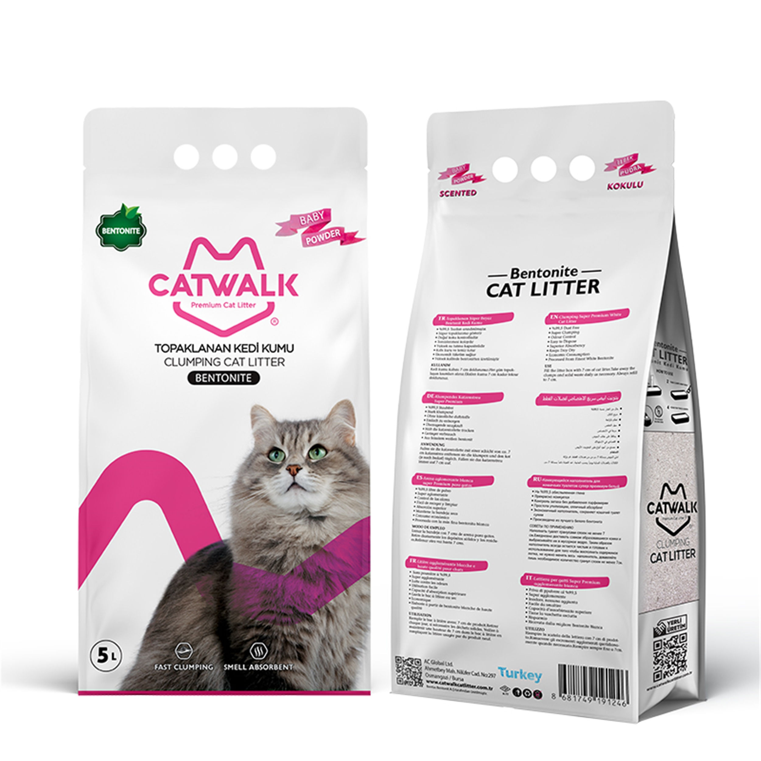 Catwalk 5 Litre Premium Baby Powder Kedi Kumu (CATWALK.191246)