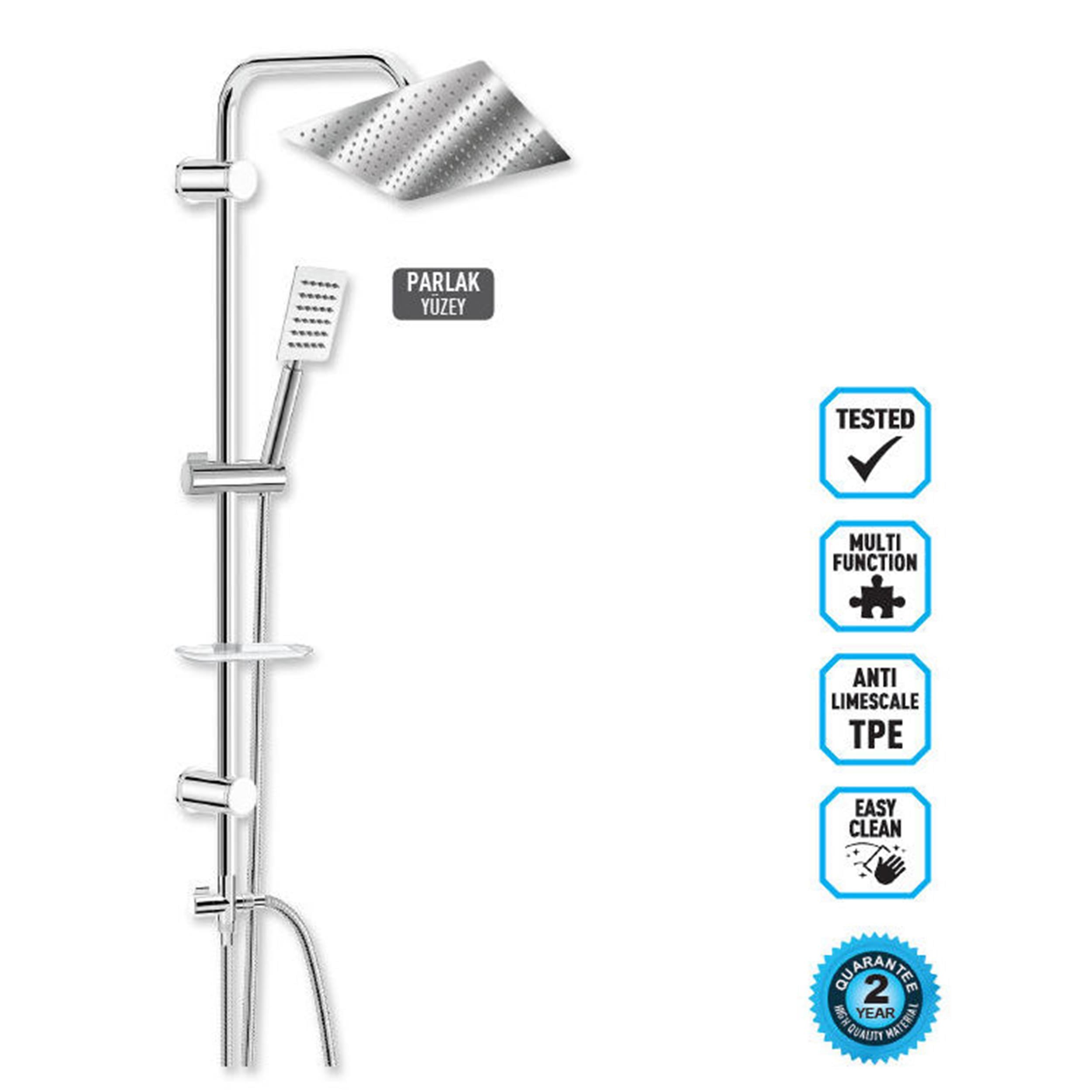 Valtemo Quart Rain Duş Seti (DC-0120)