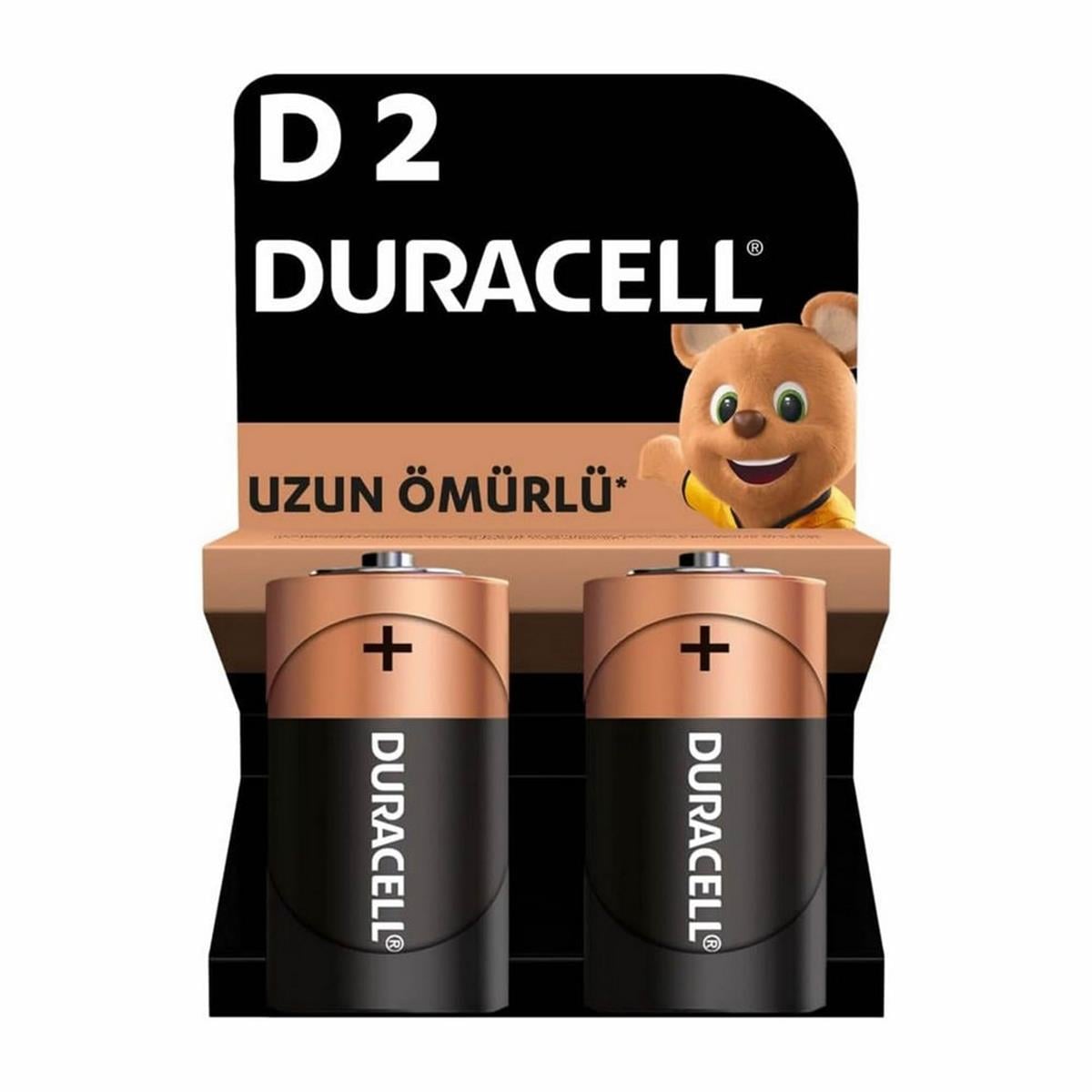 Duracell Alkalın D Büyük Boy Pil (2 Adet) (DRCL-6716)