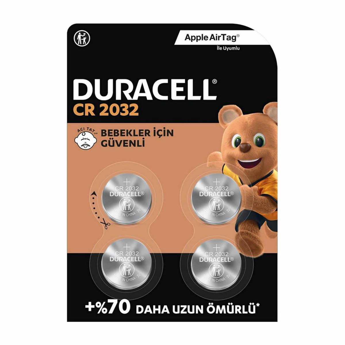 Duracell CR2032 Düğme Pil (4 Adet) (DRCL-9376)