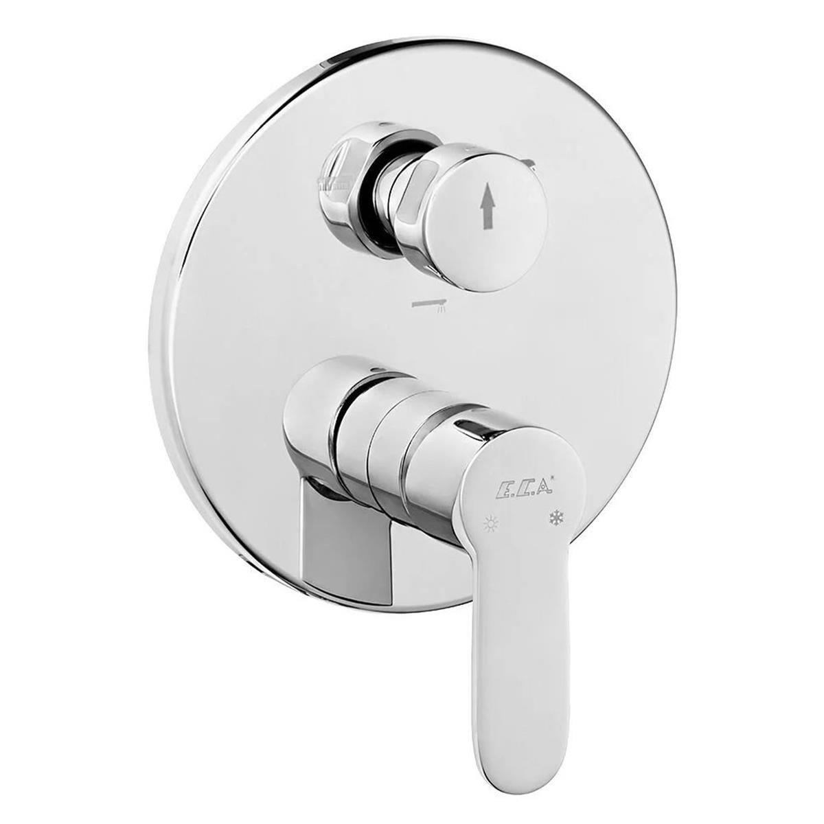 E.C.A. Nita 3 Yollu Sıva Üstü Ankastre Banyo Bataryası (ECA.102167308-Y)