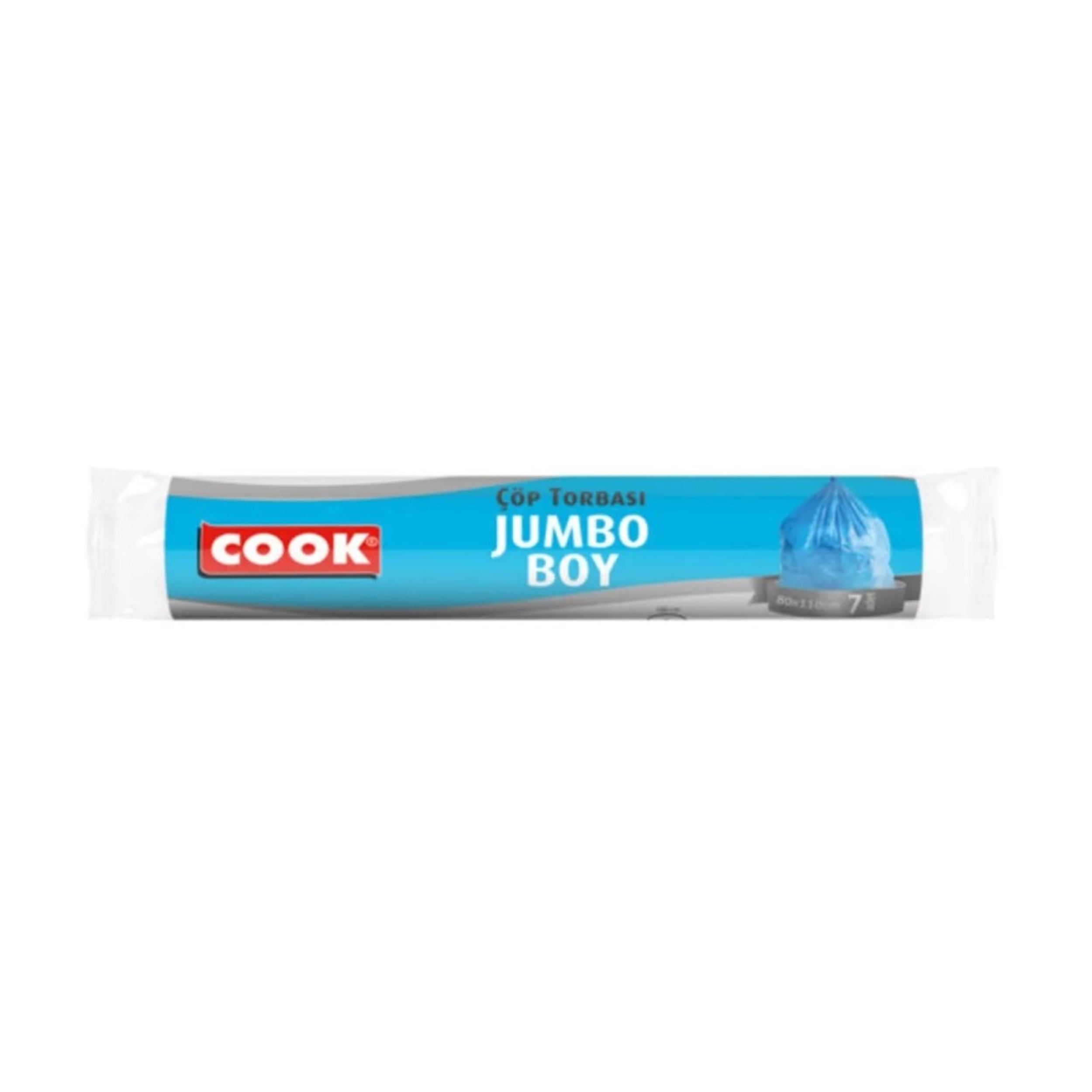 COOK 80x110 cm Jumbo Boy Rulo Çöp Torbası (7 Adet) (EG-045294)