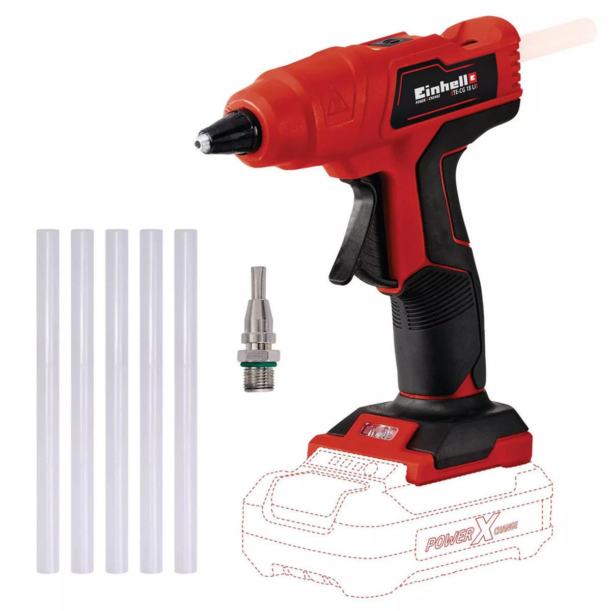 Einhell TE-CG 18 Li Solo Akülü Sıcak Silikon Tabancası (EİNHEL.4522200)